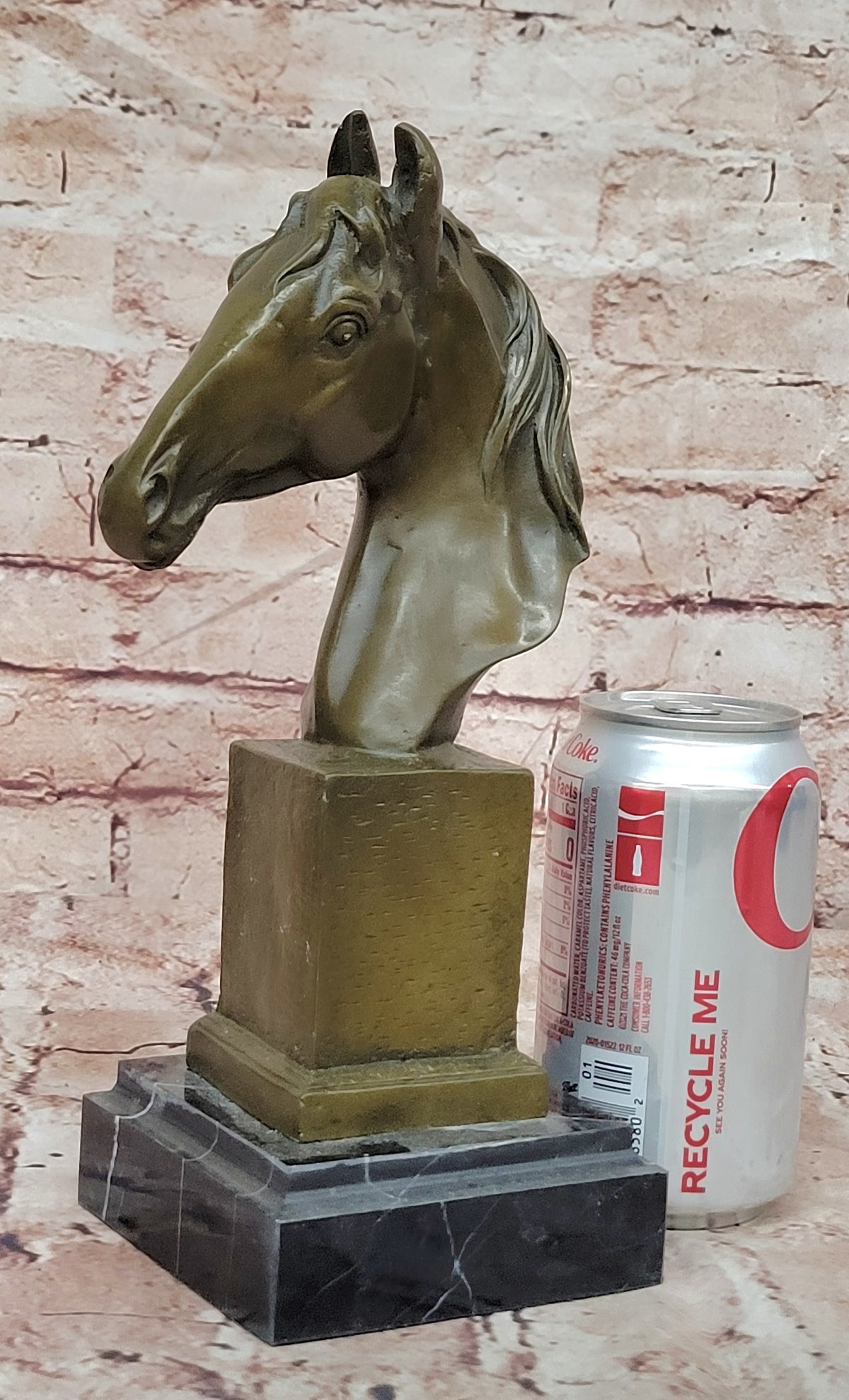Barye Bronze Horse Head Figurine Racehorse Bust Sculpture Fine Art Collectible