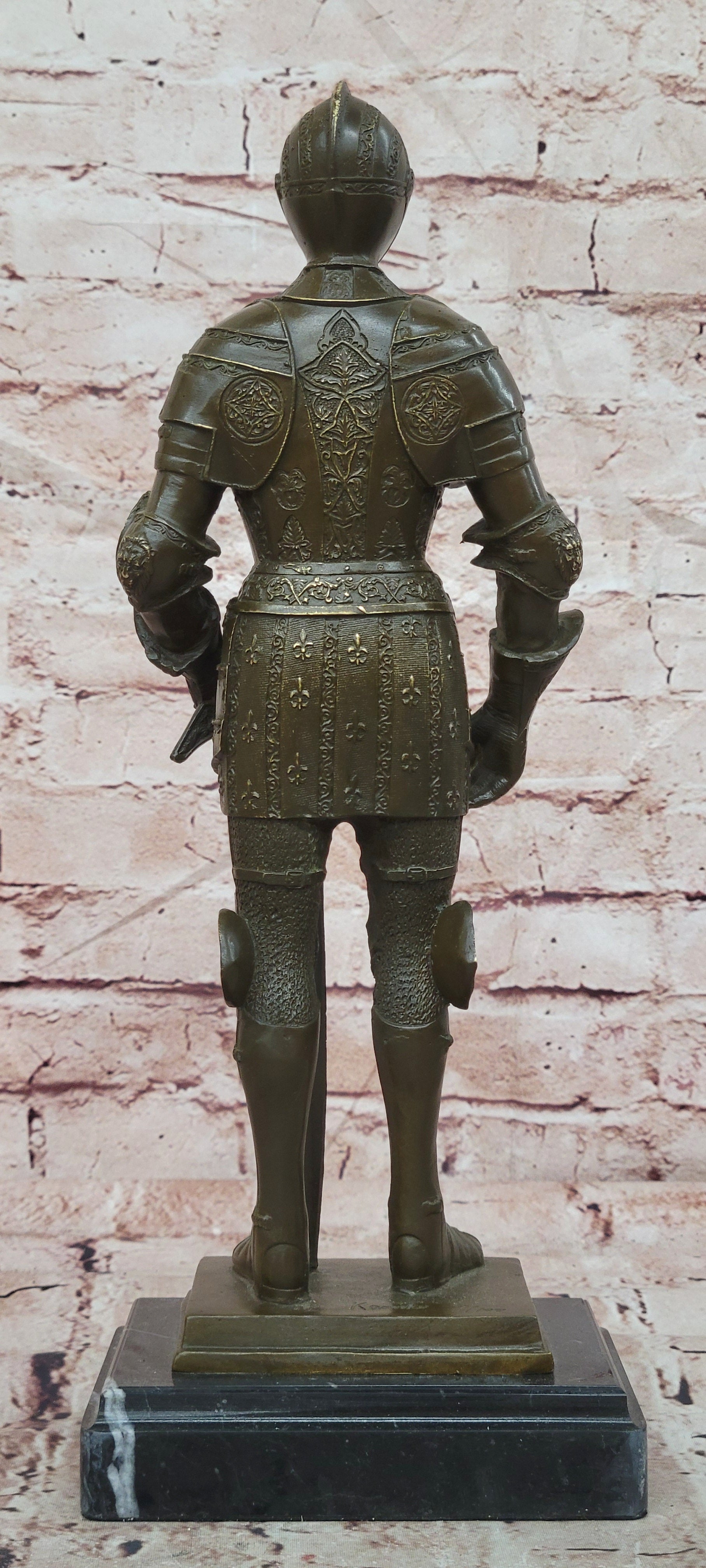 Kamiko Bronze Knight Sculpture Symbol of Honor Courage Fine Art Figurine