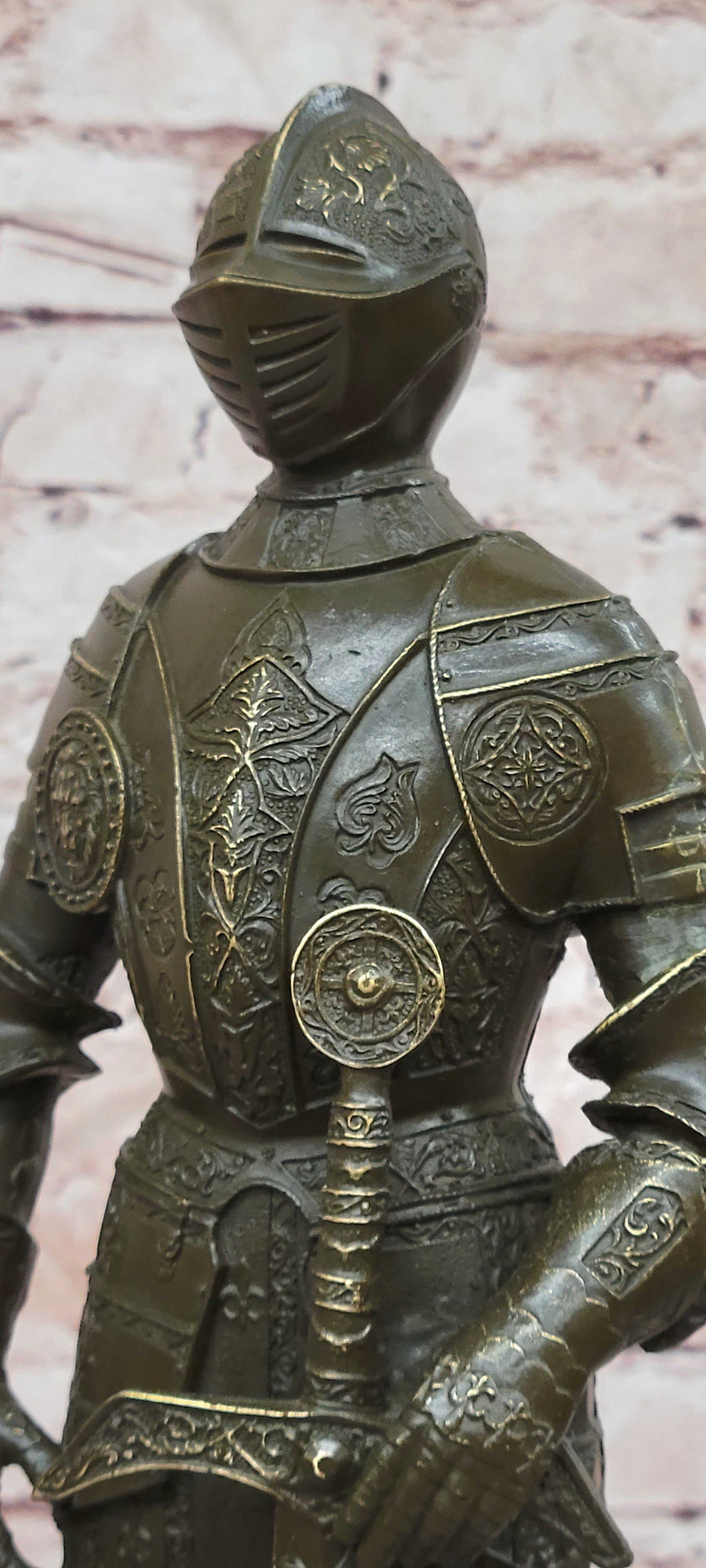 Kamiko Bronze Knight Sculpture Symbol of Honor Courage Fine Art Figurine
