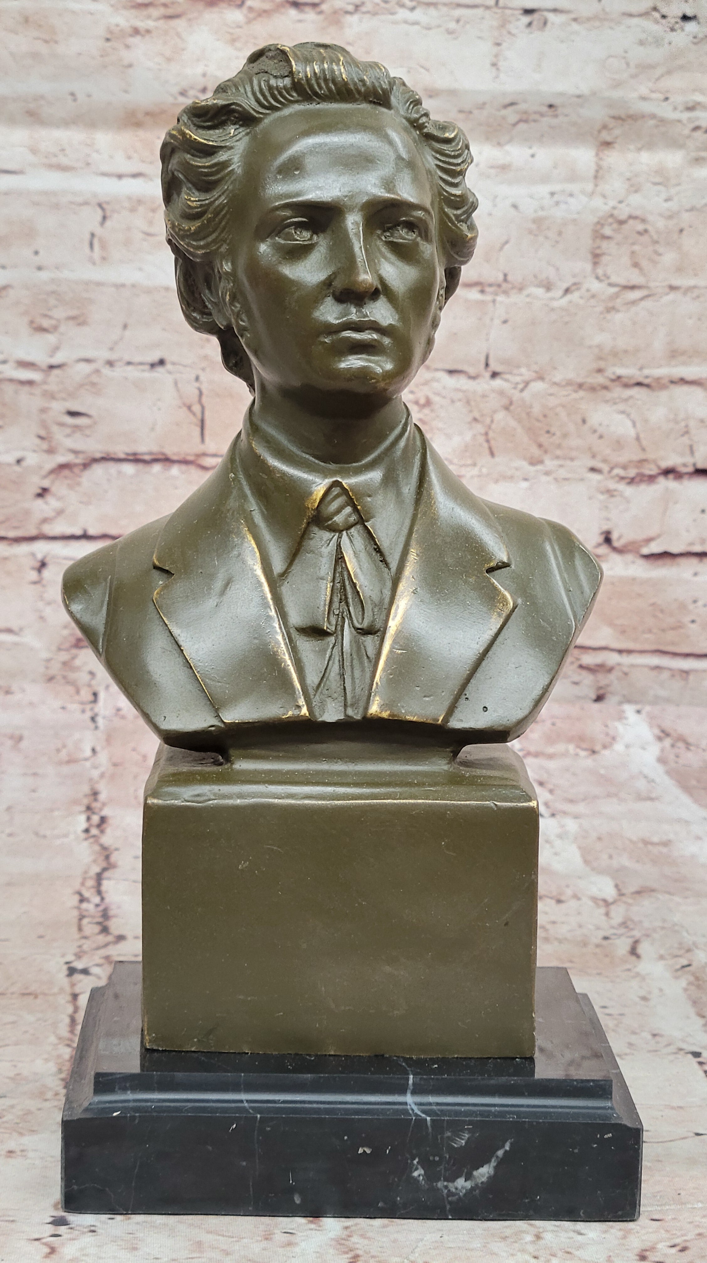 Frederic Chopin Bronze Bust Statue – Limited Edition Music Art for Home or Office Decor