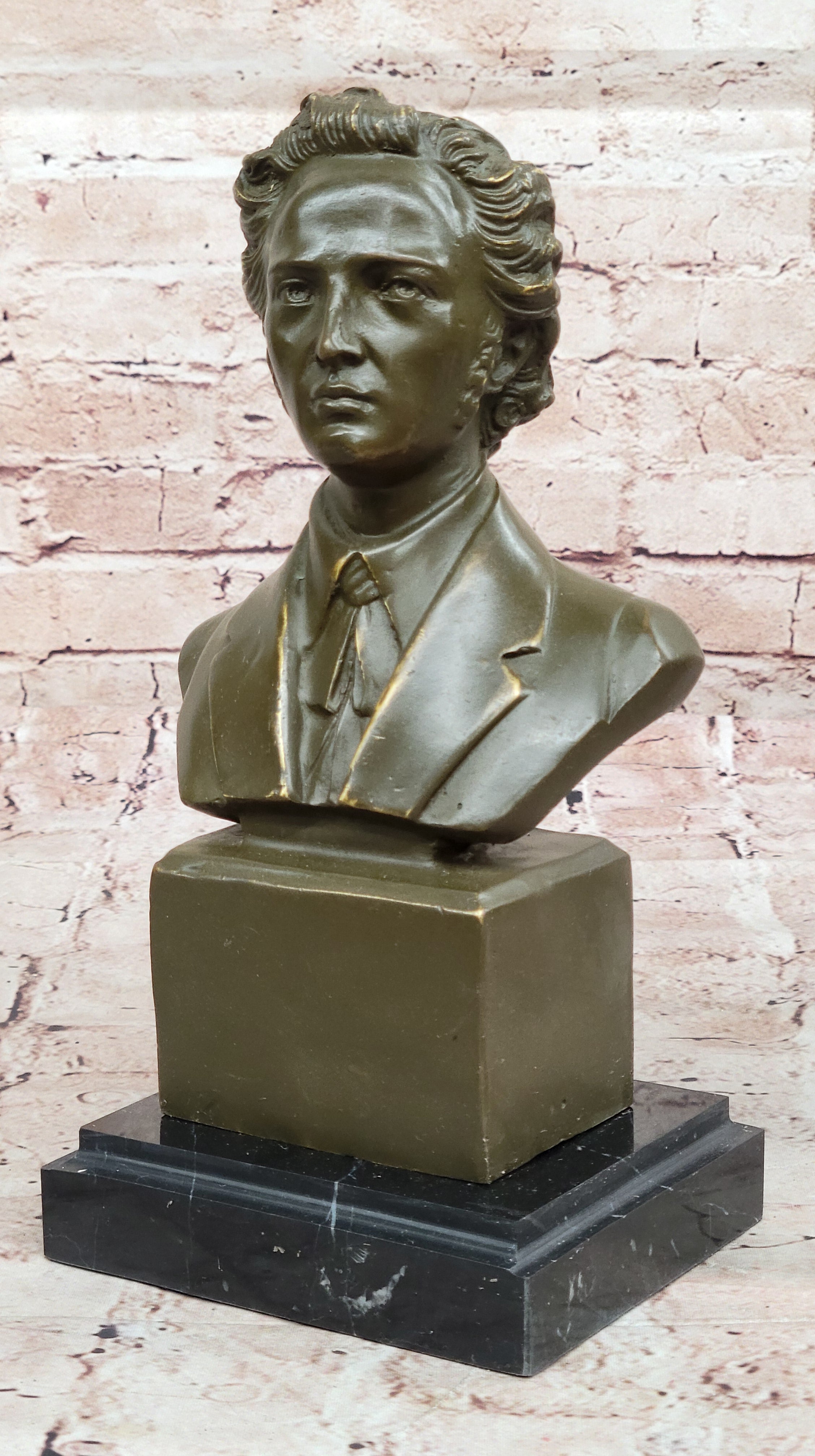 Frederic Chopin Bronze Bust Statue – Limited Edition Music Art for Home or Office Decor