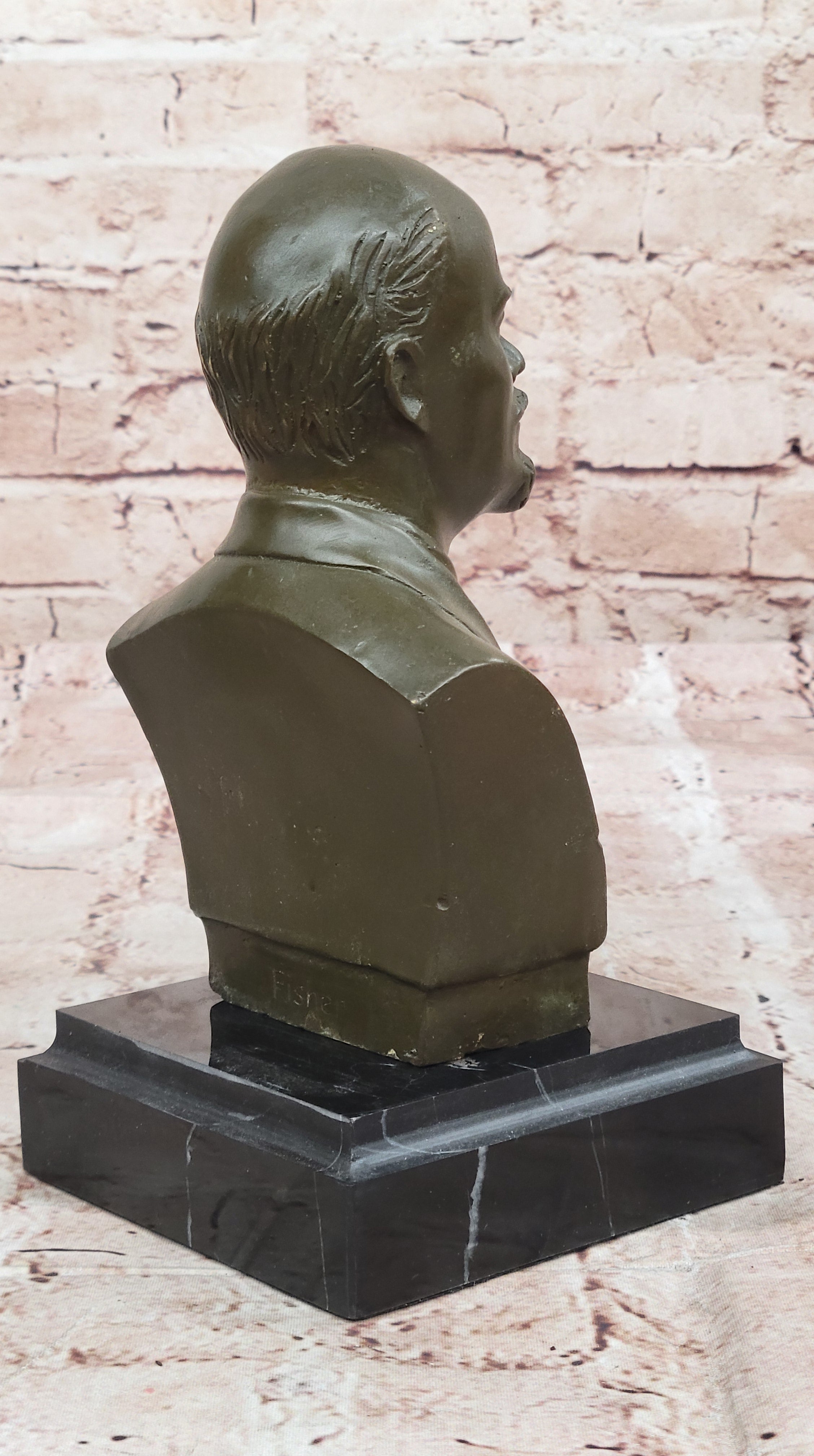 Detailed Bronze Sculpture Statue of Lenin Soviet Union Founder Political Figurine