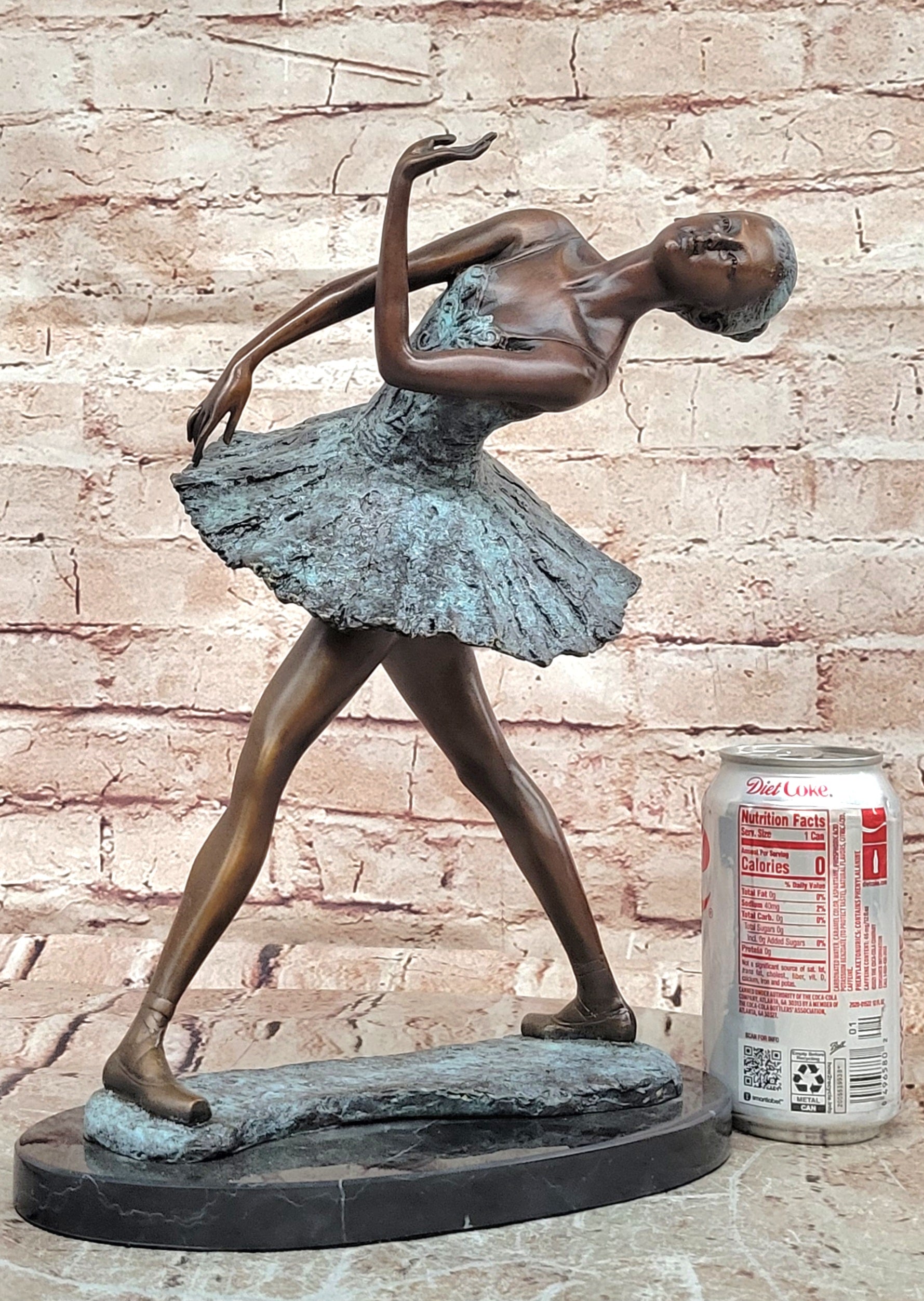 Signed Milo Bronze Ballerina Figurine Ballet Dance Sculpture Home Decor Art