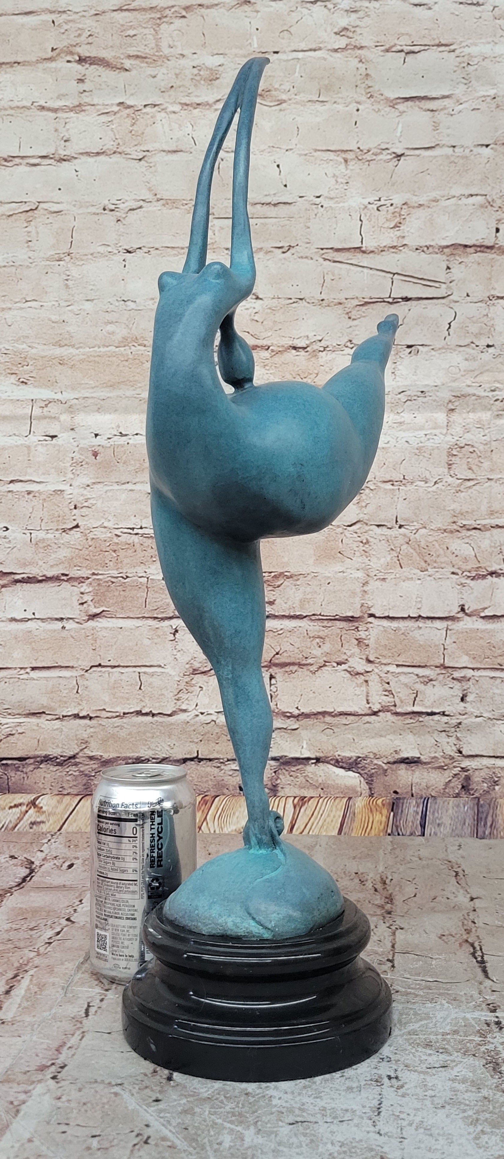 Handcrafted Detailed Original Milo Nude Nake Chubby Girl Bronze Figurine Figure