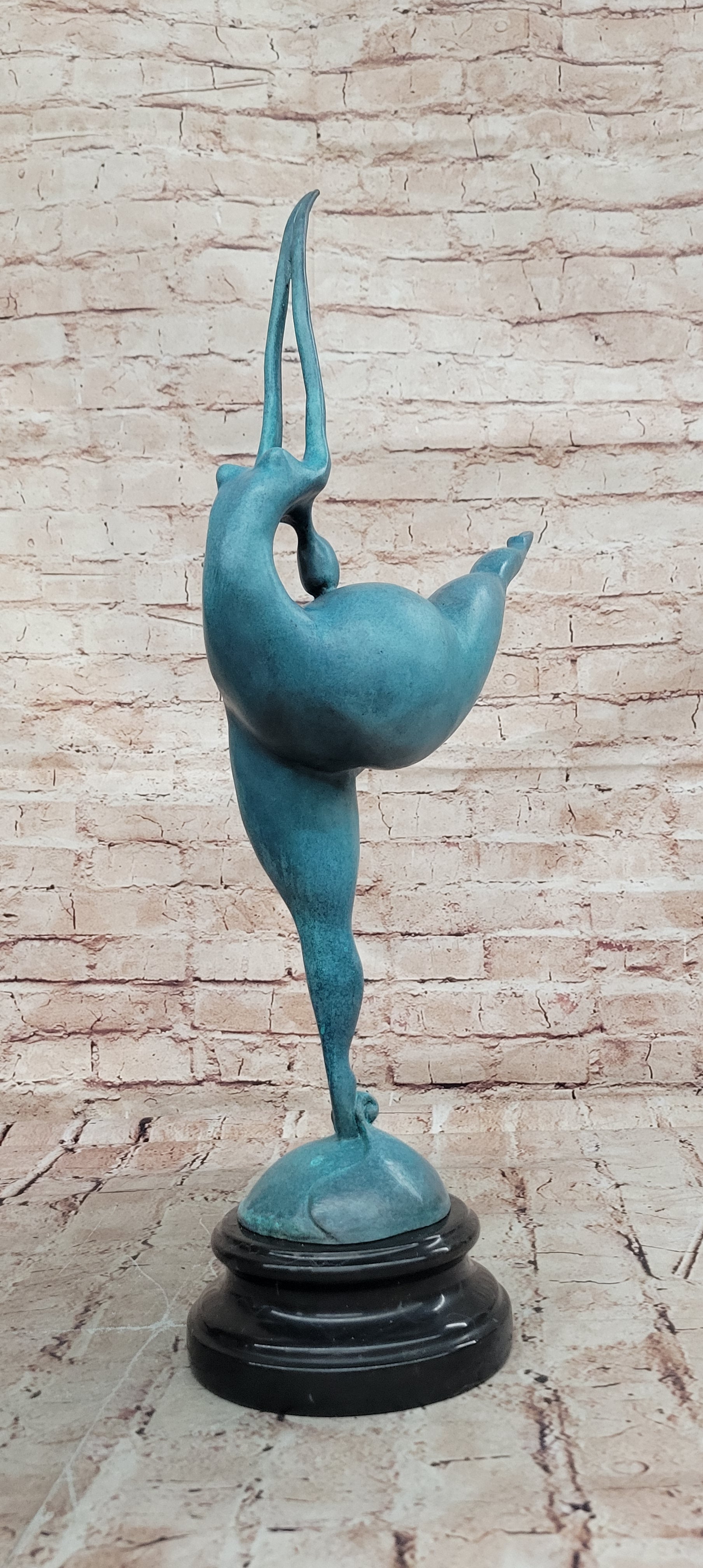 Handcrafted Detailed Original Milo Nude Nake Chubby Girl Bronze Figurine Figure