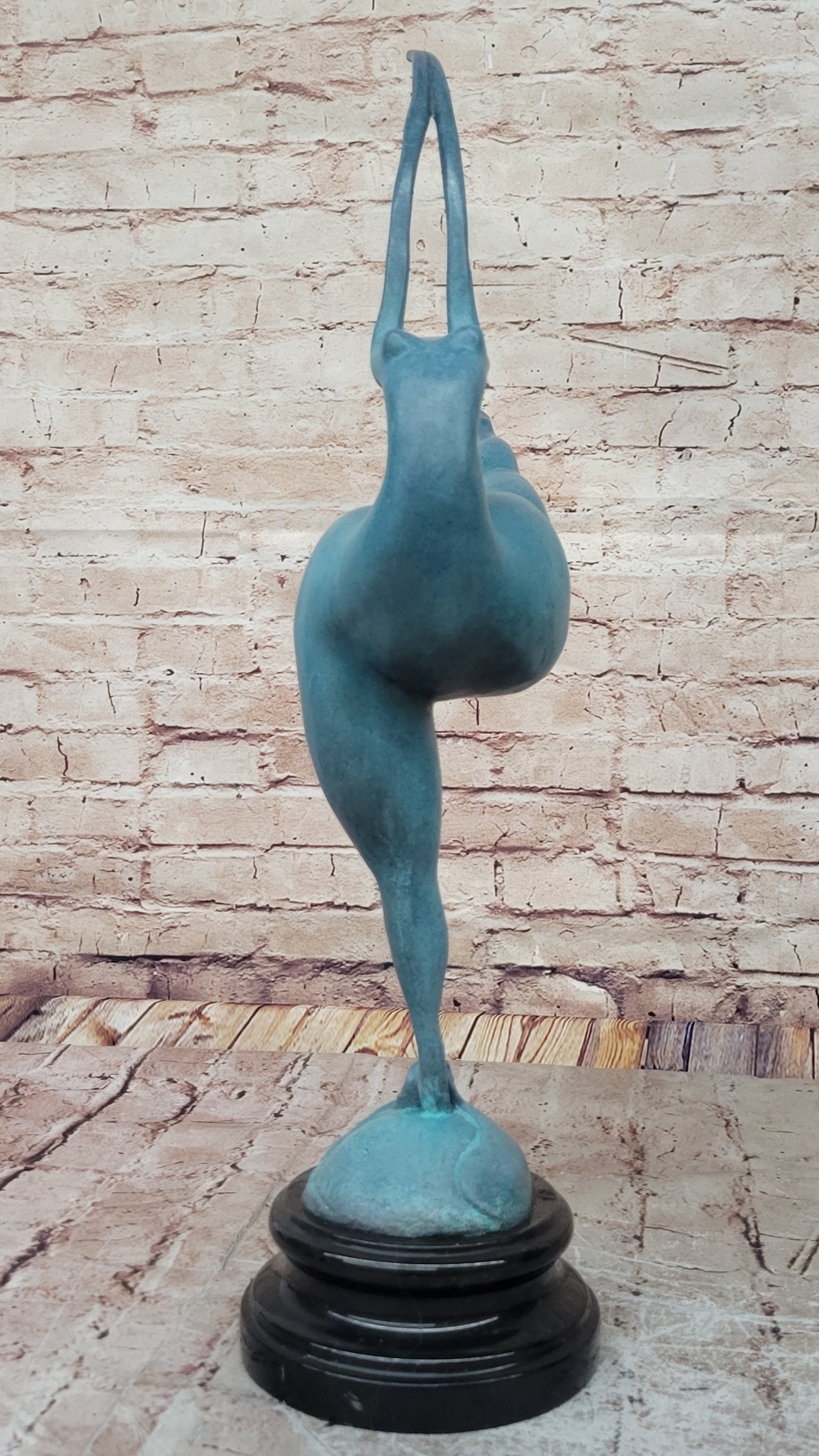 Handcrafted Detailed Original Milo Nude Nake Chubby Girl Bronze Figurine Figure