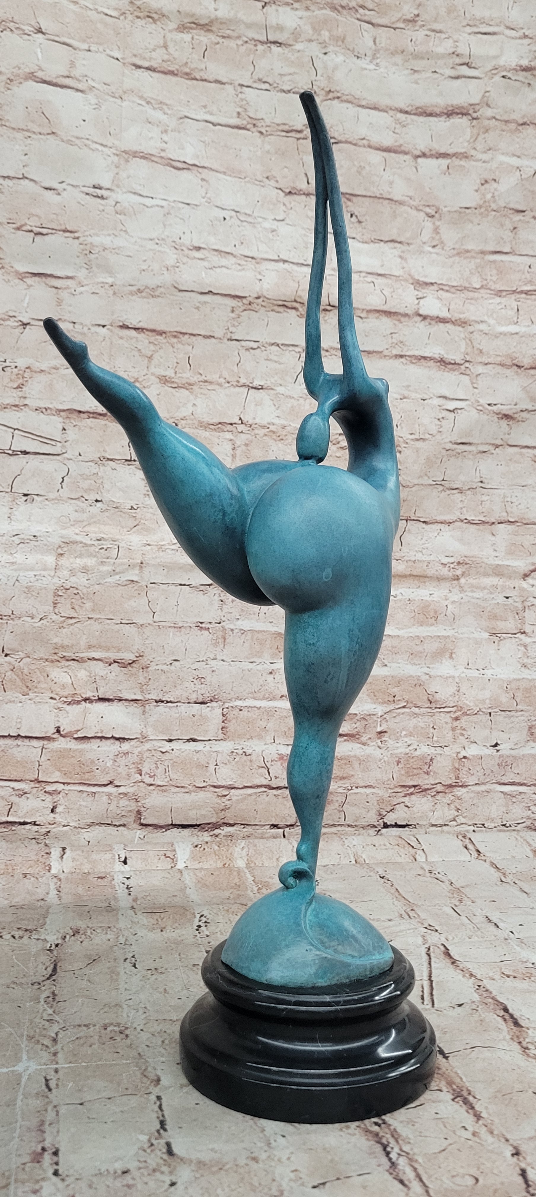 Handcrafted Detailed Original Milo Nude Nake Chubby Girl Bronze Figurine Figure