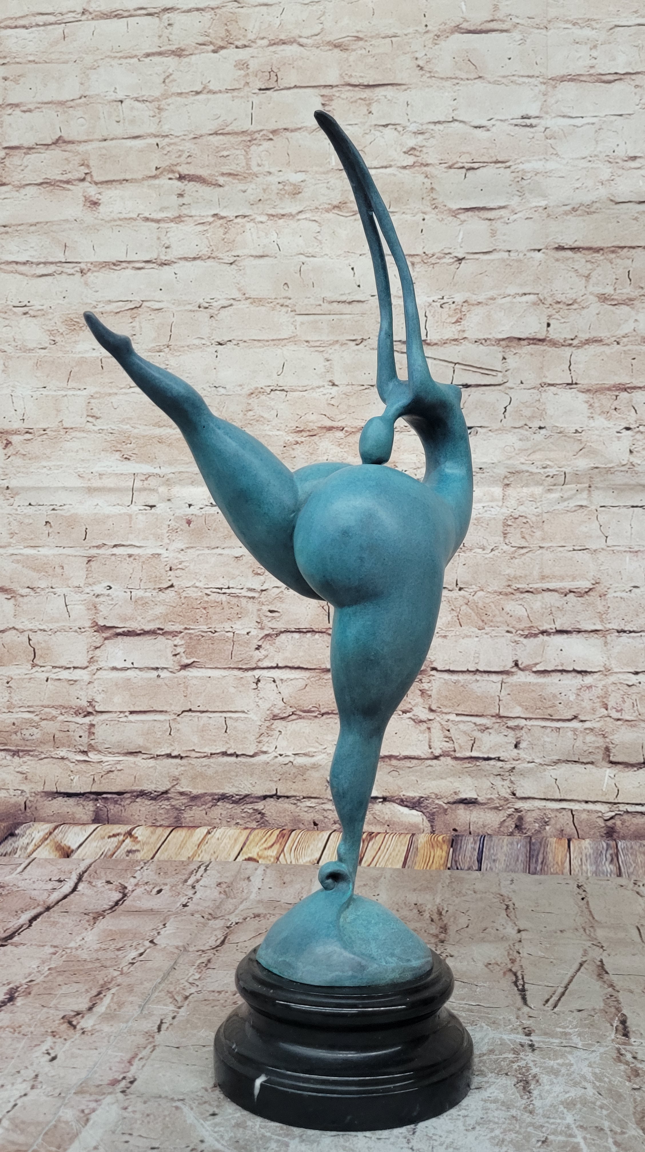 Handcrafted Detailed Original Milo Nude Nake Chubby Girl Bronze Figurine Figure