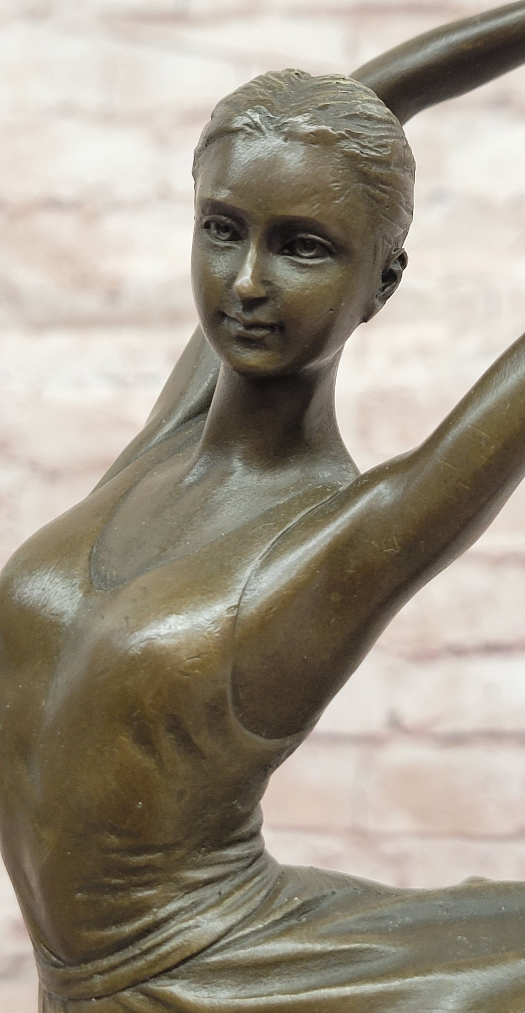 Bronze Ballerina on Pointe Sculpture Cesaro Dance Lover Collectible Artwork