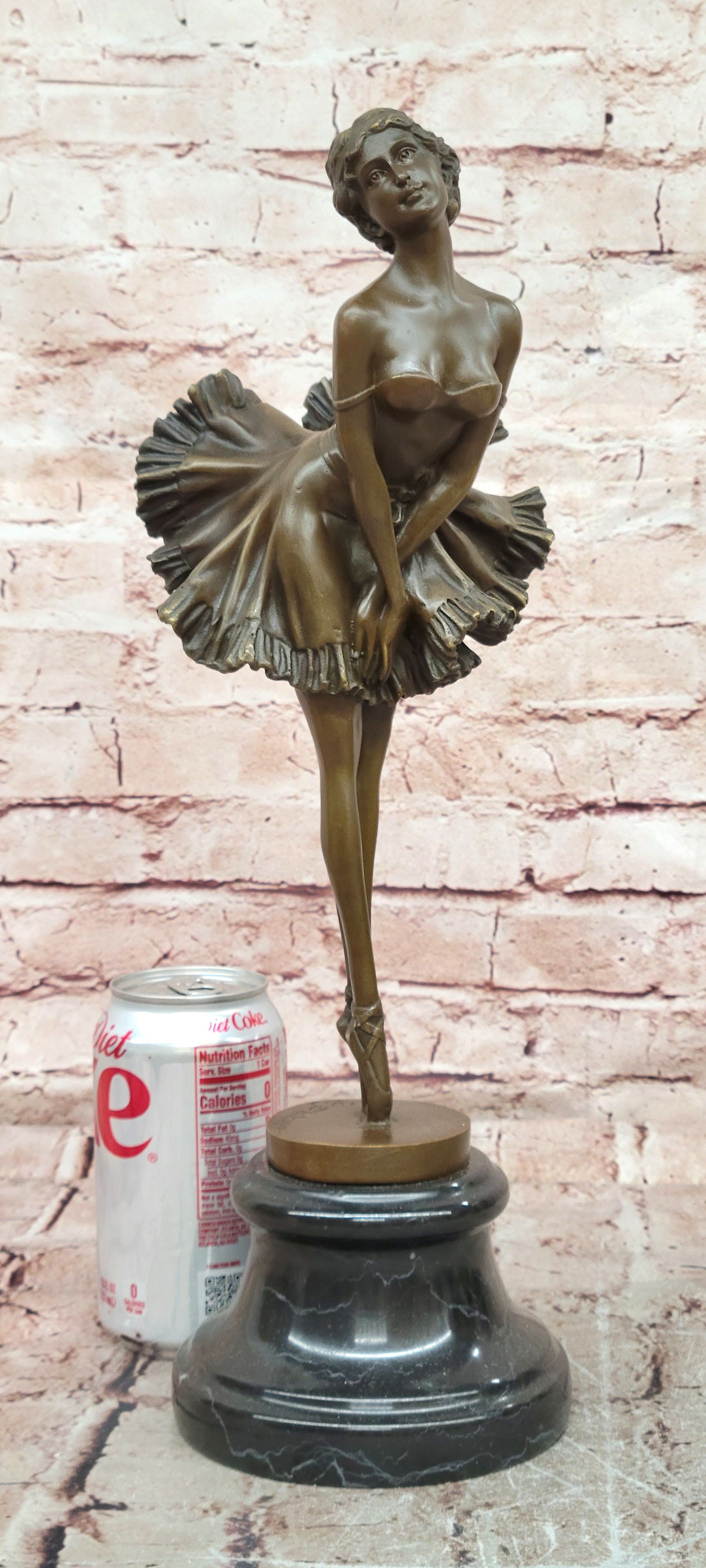 Elegant Ballet Dancer Bronze Statue Handcrafted Fine Art Display Piece