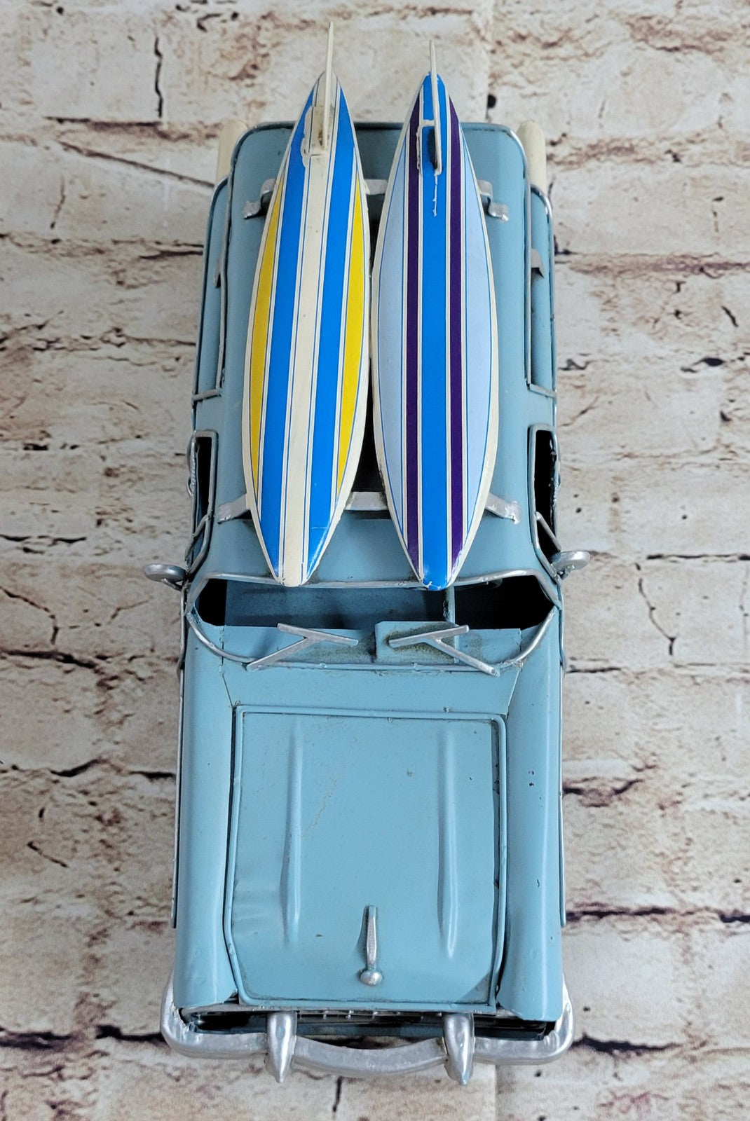 Blue / White 1:18 Scale European Finery Diecast 1956 Vintage Car Nomad Mode