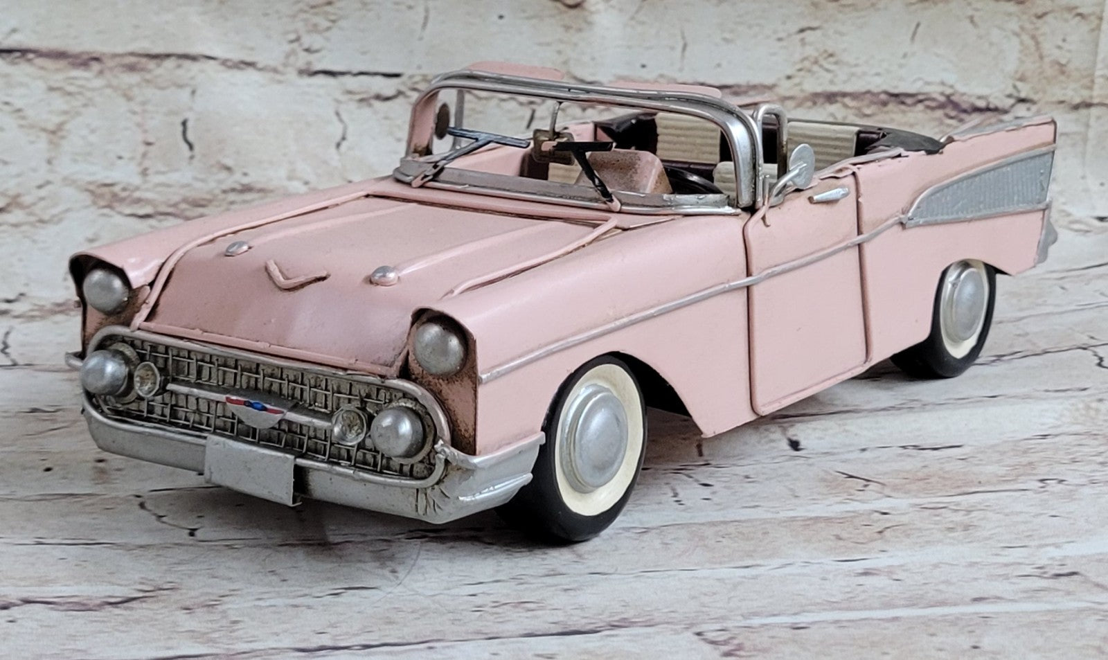 Buy 1957 Chevrolet Bel Air Pink “Home Improvement” 1/10 Car Collector Edition – Handmade Vintage Decor
