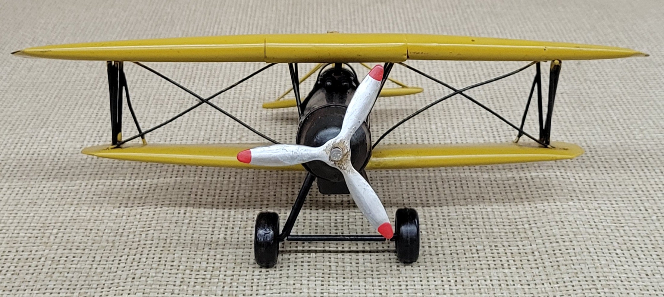 12" Home Decor Vintage Airplane Model Gifts Ornaments Iron Crafts Aircraft Decor