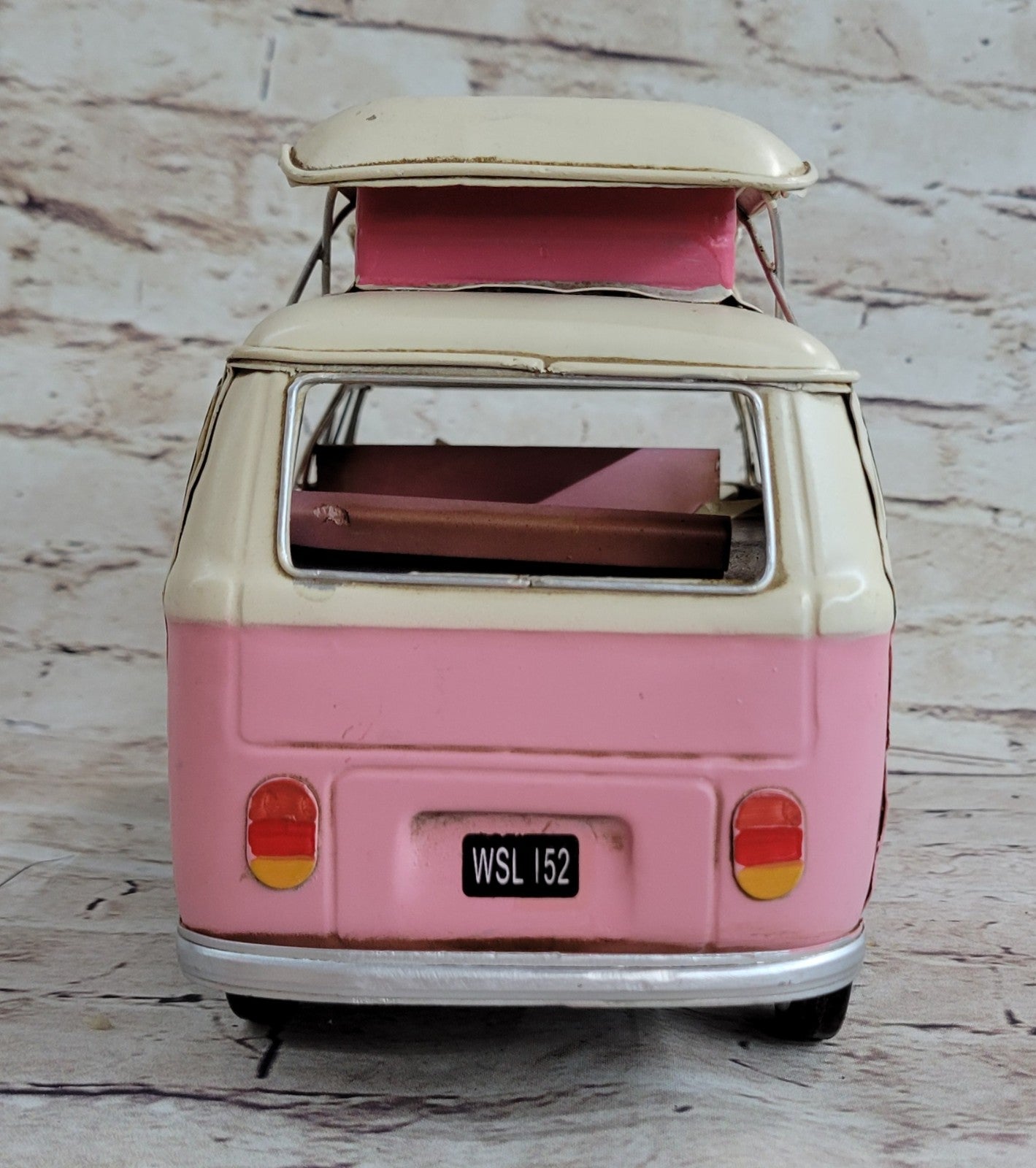 Vintage Reproduction 1966 Volkswagen Mini Bus Hand Made Metal Masterpiece Figure