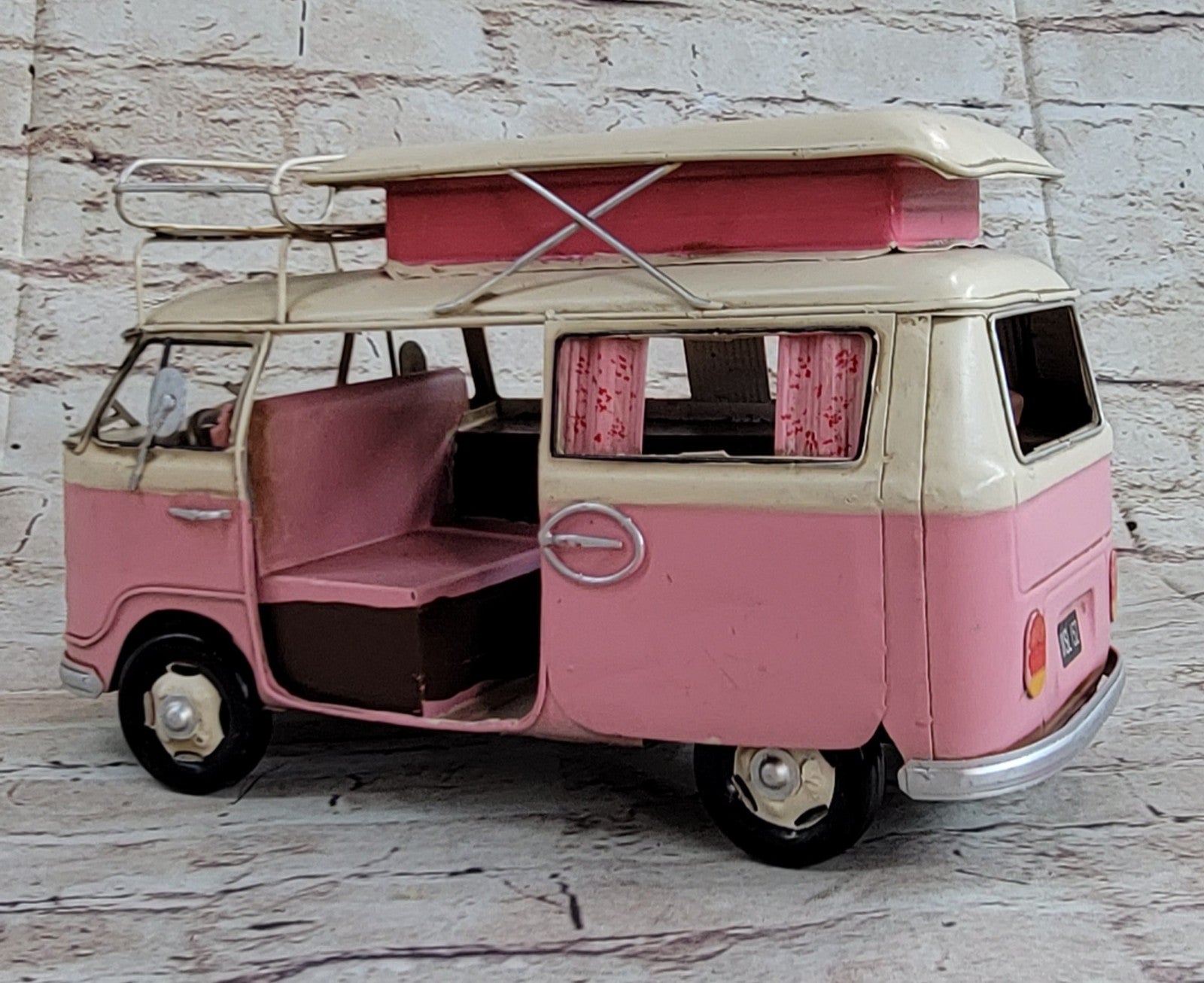 Vintage Reproduction 1966 Volkswagen Mini Bus Hand Made Metal Masterpiece Figure