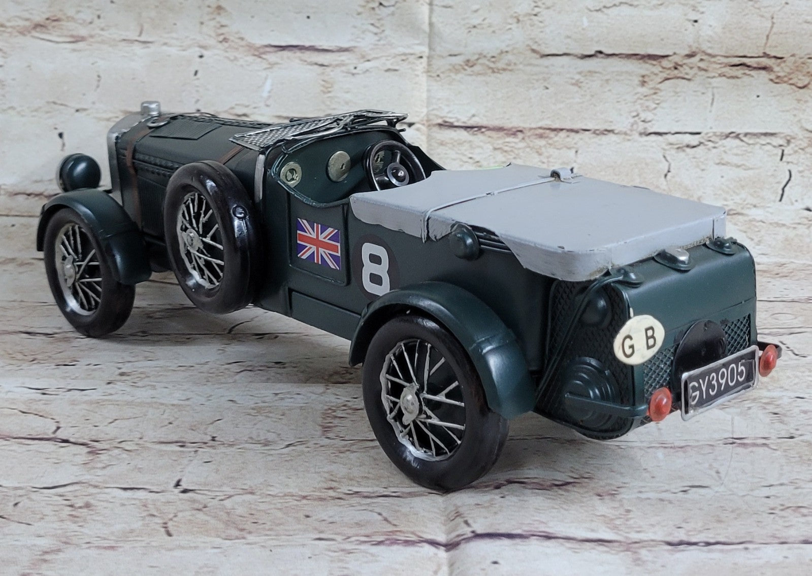 Green 1:10 Scale Blower NO.8 Diecast Bentley Speed Model Vintage Toy Artwork