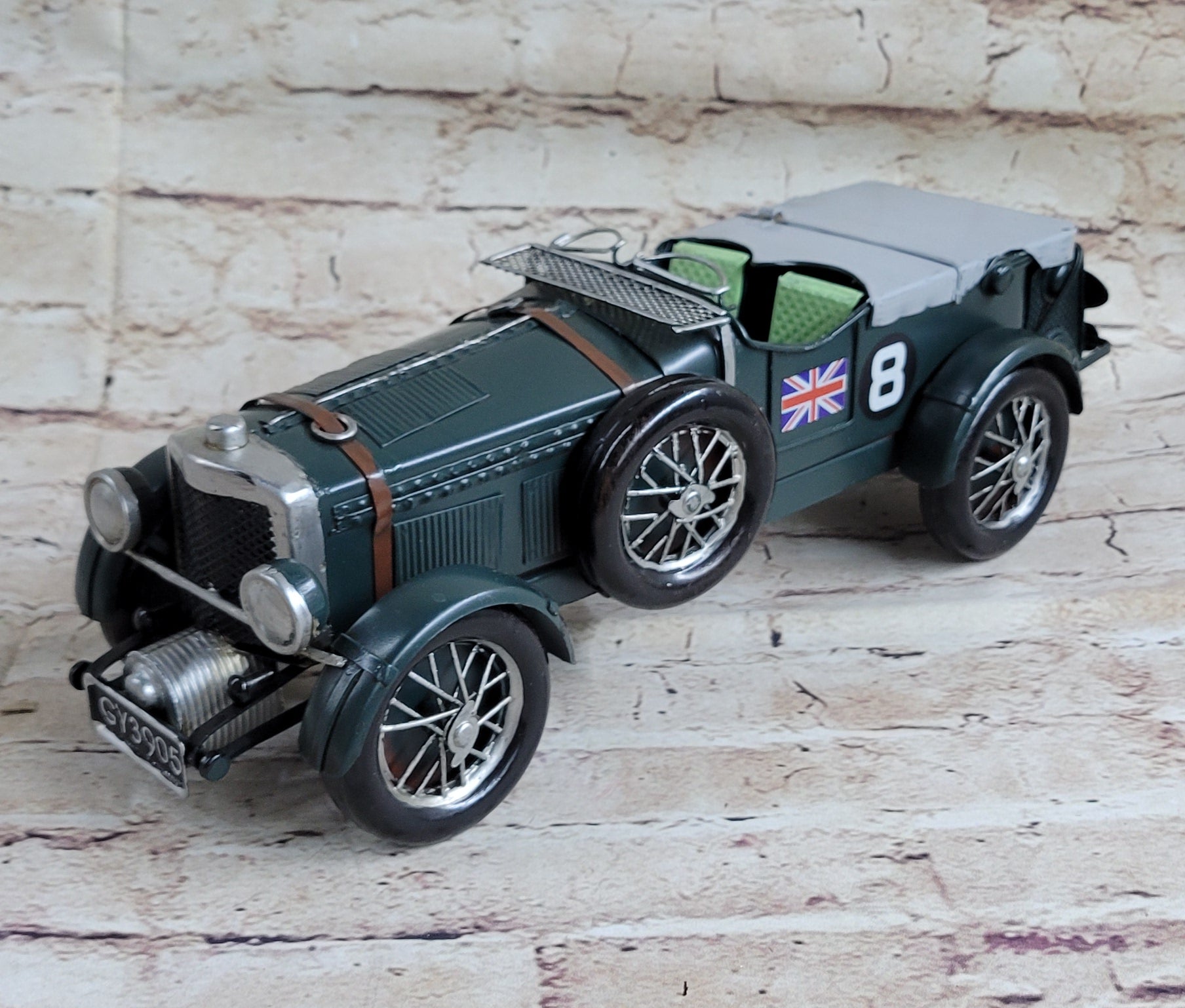 Green 1:10 Scale Blower NO.8 Diecast Bentley Speed Model Vintage Toy Artwork