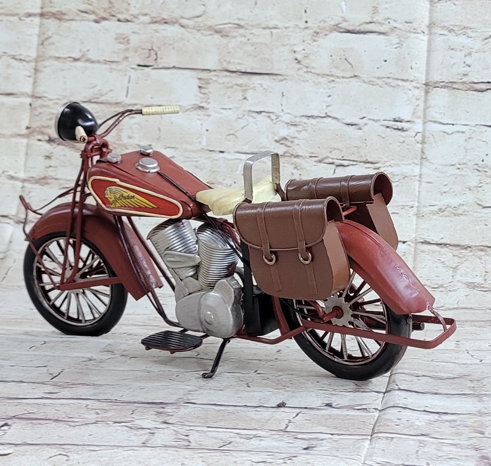 Antique Style 100% Handmade Metal Motorcycle Model Welding Craft Decorative DEAL
