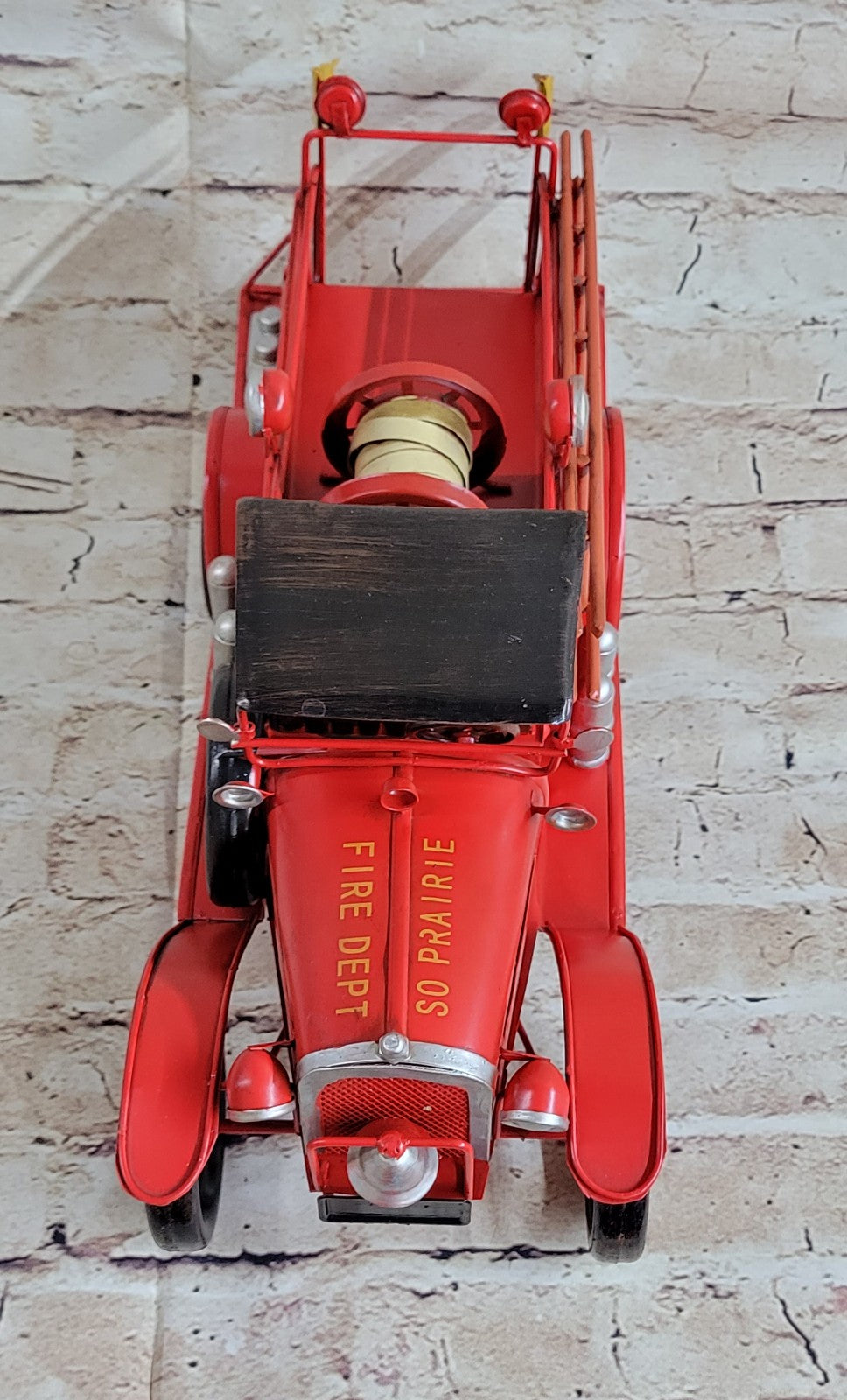 Jayland Replica Antique Fire Truck 1928 Tin Toy So Prairie Dept Decoration
