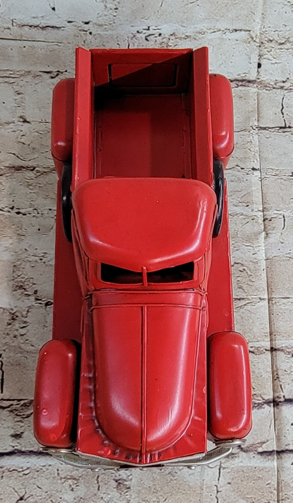 Vintage Classic aArtwork RED GMC Pickup Truck Hand Made Masterpiece Statue GIFT