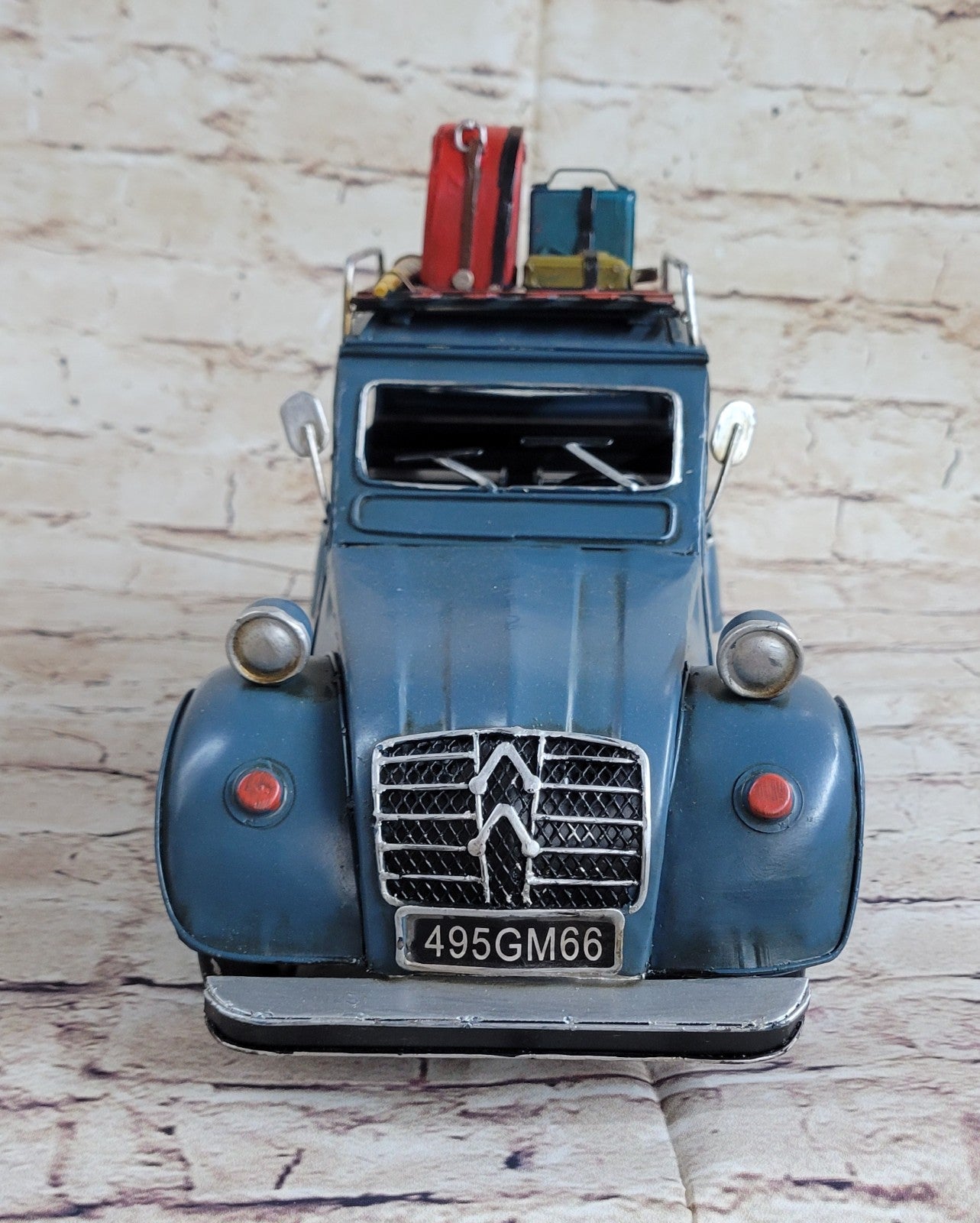 Vintage 1950 Citroen 2cvToy Diecast Model Blue Color Highly Collectible Car