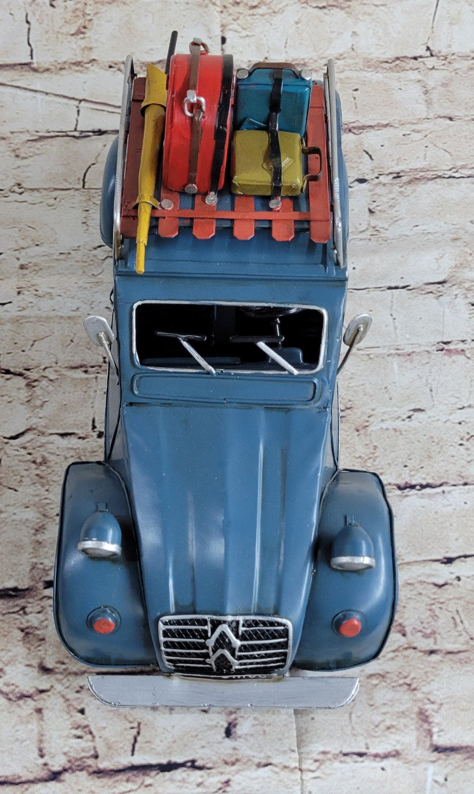 Vintage 1950 Citroen 2cvToy Diecast Model Blue Color Highly Collectible Car