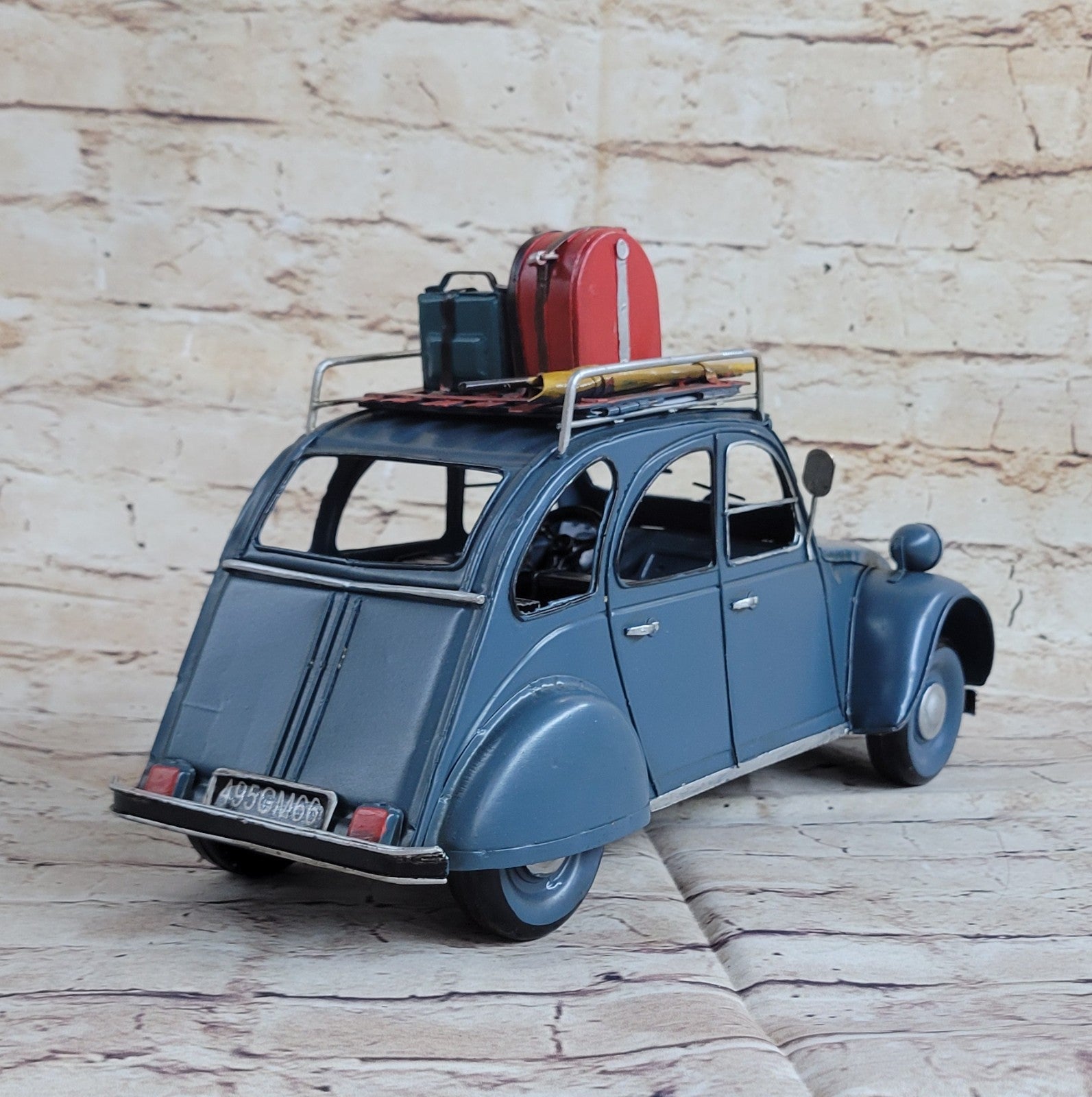 Vintage 1950 Citroen 2cvToy Diecast Model Blue Color Highly Collectible Car