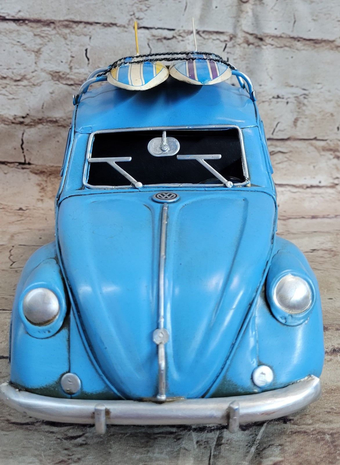 Jayland 1:12 Volkswagen VW Beetle 1200 Classic Die-Cast Model Car Blue Figure