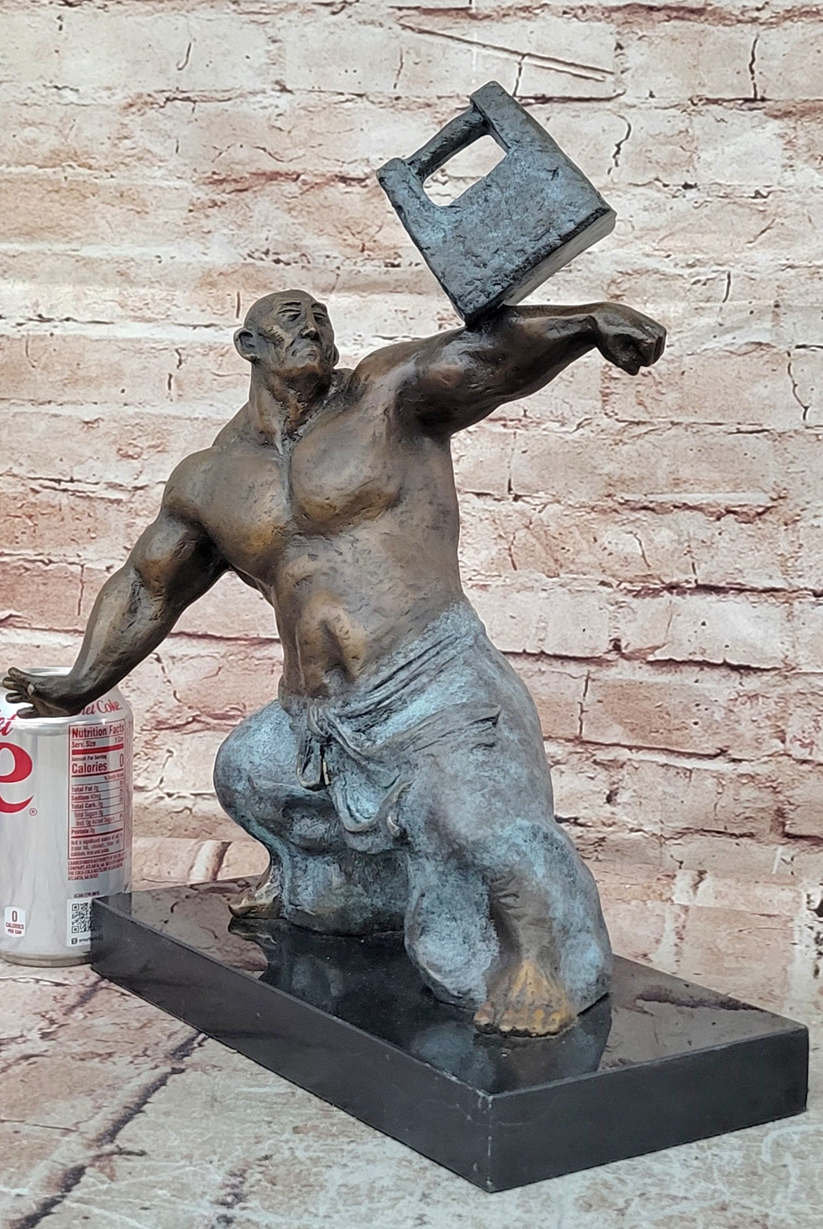 Miguel Lopez or Milo`s Thai Chi Bronze Sculpture: Hot Cast Abstract Art