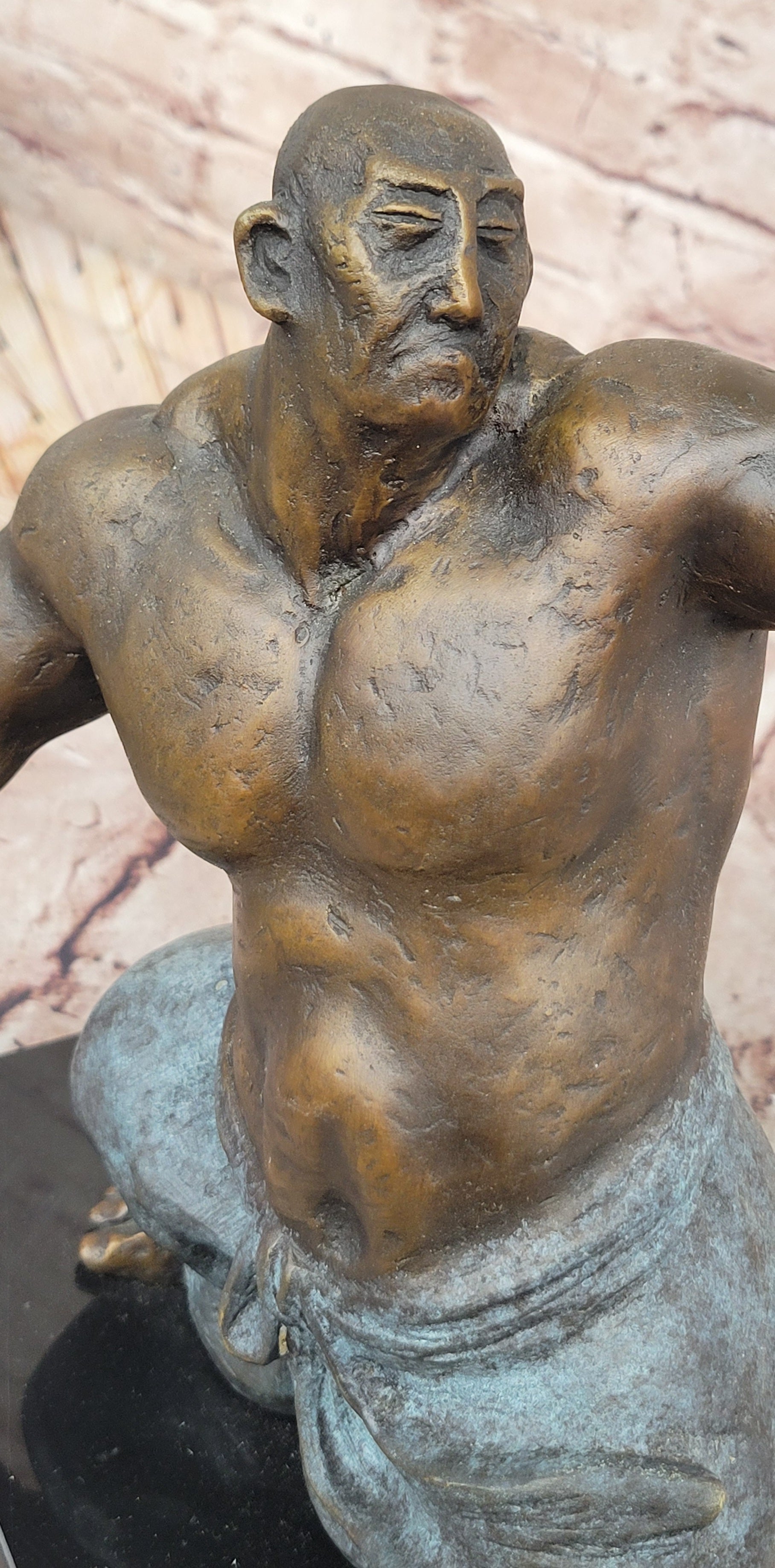 Miguel Lopez or Milo`s Thai Chi Bronze Sculpture: Hot Cast Abstract Art