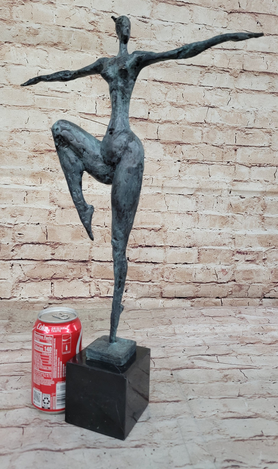Miguel Lopez or Milo Art: Abstract Ballerina, Hot Cast Bronze Sculpture Statue
