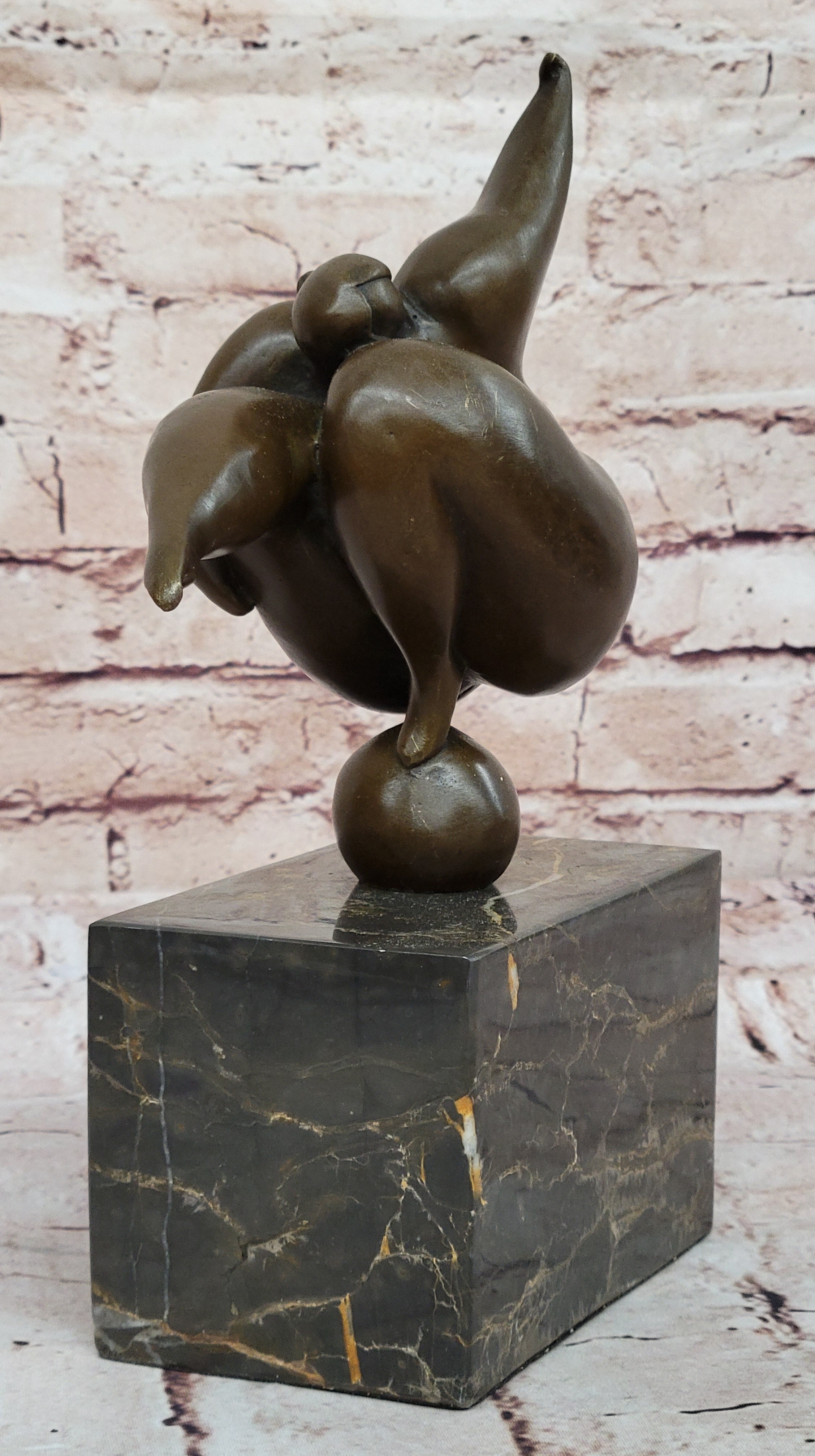 VINTAGE ABSTRACT MODERN ART CAST BRONZE STATUE ORIGINAL SIGNED MILO ARTWORK SALE