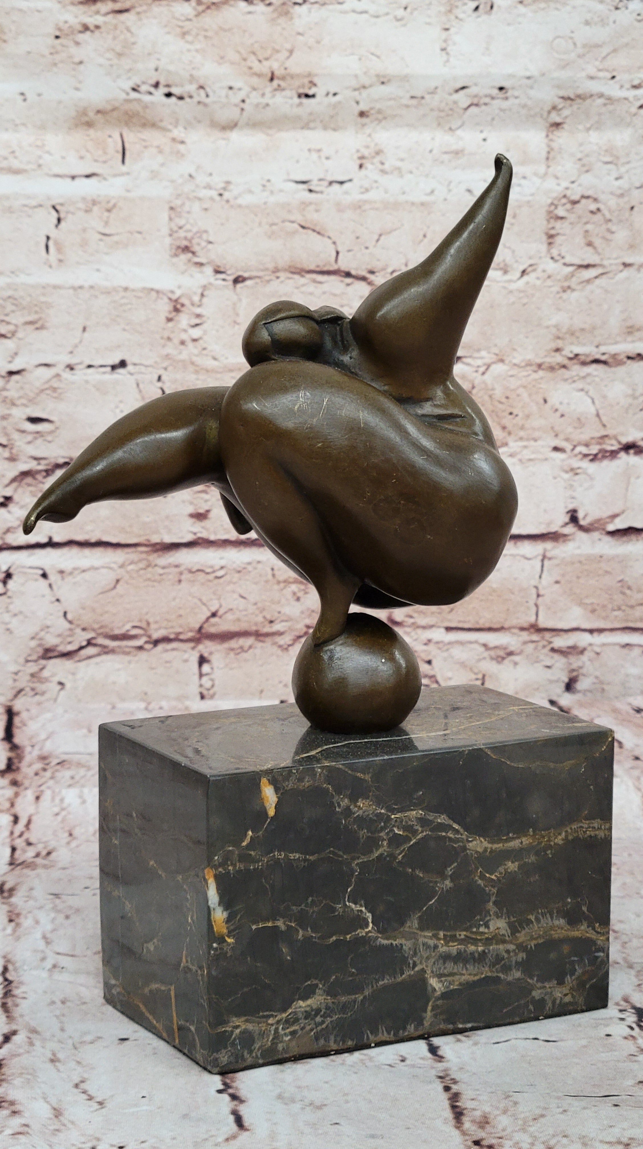VINTAGE ABSTRACT MODERN ART CAST BRONZE STATUE ORIGINAL SIGNED MILO ARTWORK SALE
