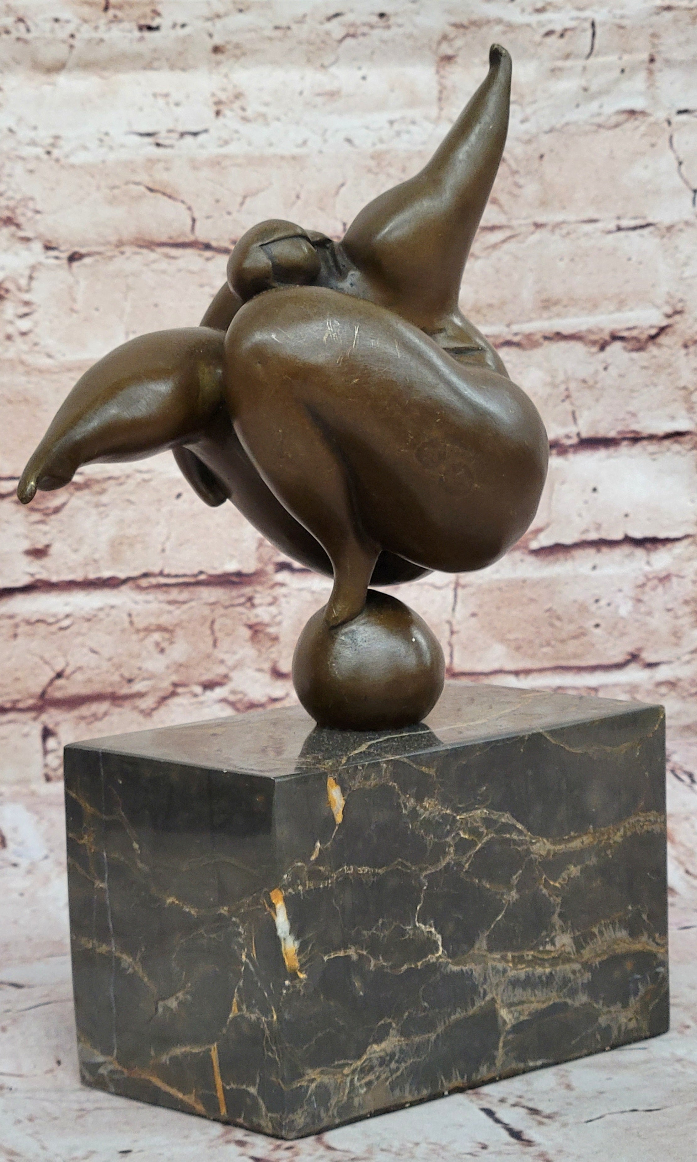VINTAGE ABSTRACT MODERN ART CAST BRONZE STATUE ORIGINAL SIGNED MILO ARTWORK SALE