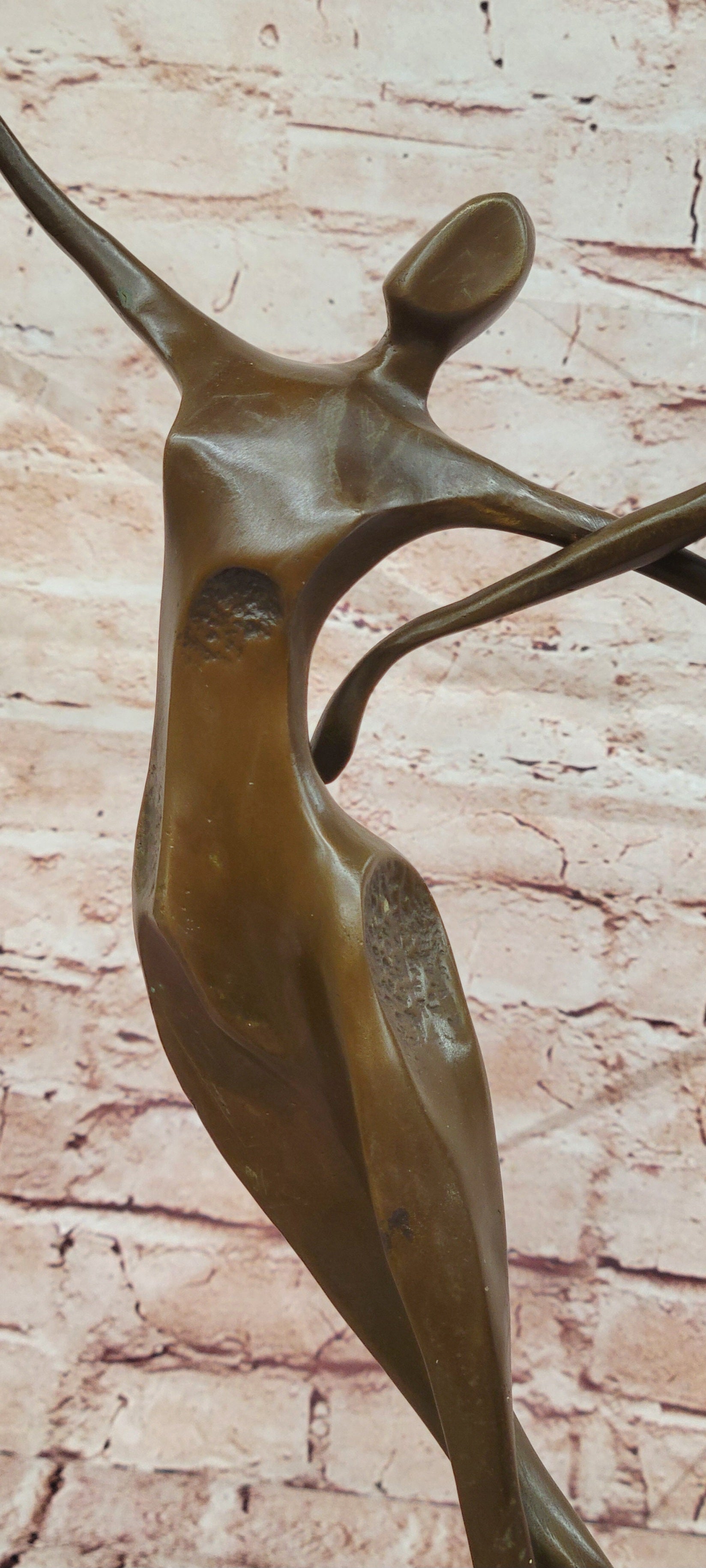 SIGNED ABSTRACT SHALL WE DANCE BRONZE SCULPTURE BY MILO HAND MADE BY LOST WAX