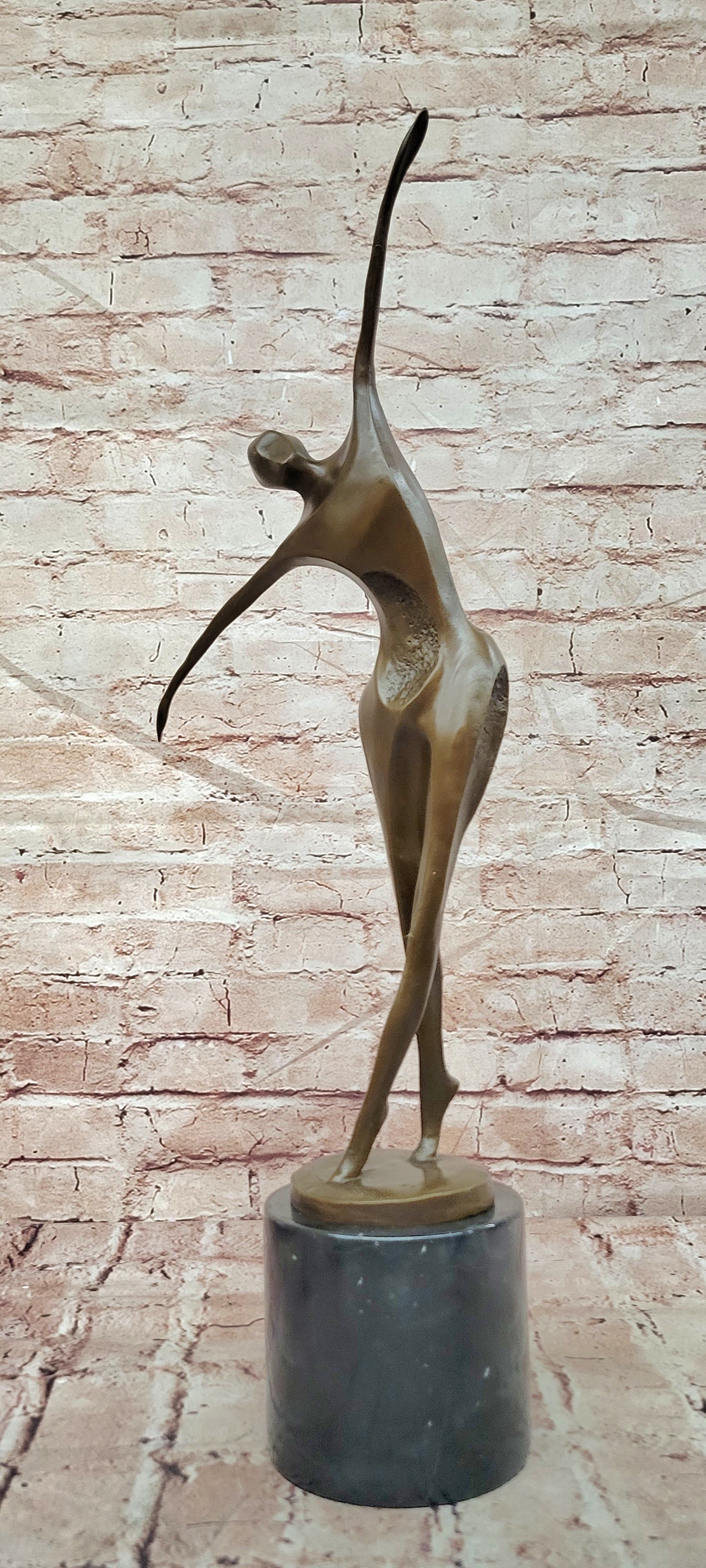 Milo`s Passion of Dance Table Sculpture: Hot Cast Bronze Artwork Lost Wax