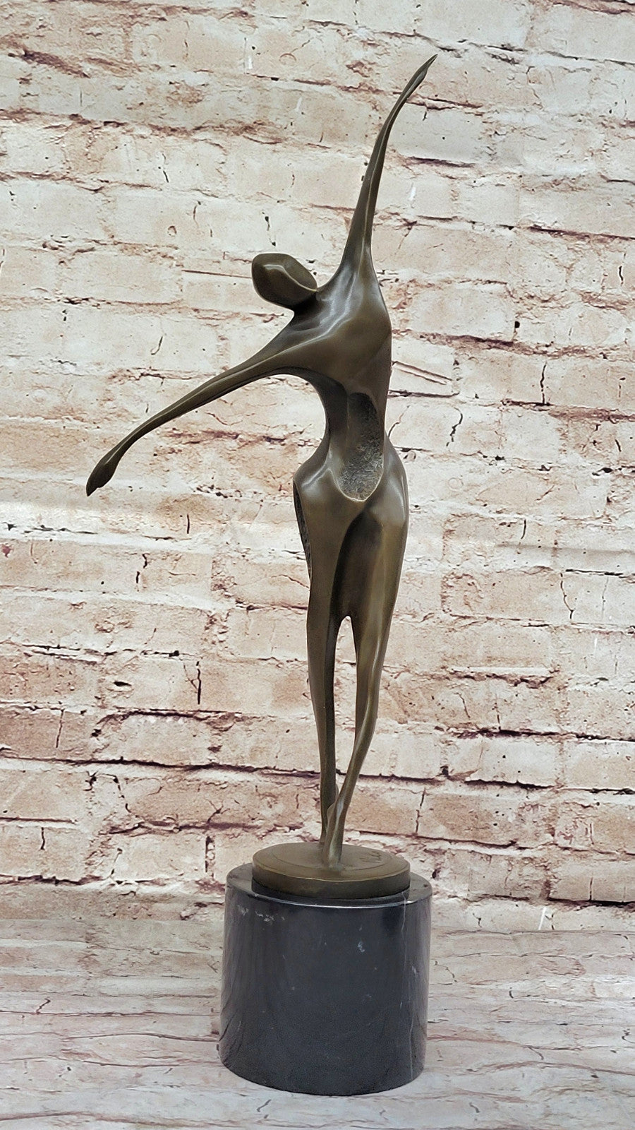 Milo`s Passion of Dance Table Sculpture: Hot Cast Bronze Artwork Lost Wax