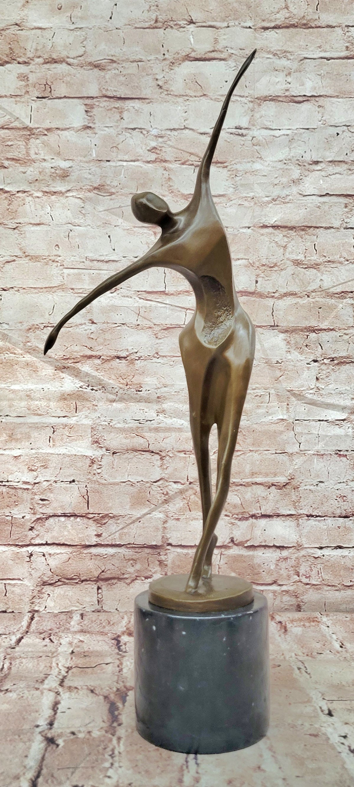 Milo`s Passion of Dance Table Sculpture: Hot Cast Bronze Artwork Lost Wax