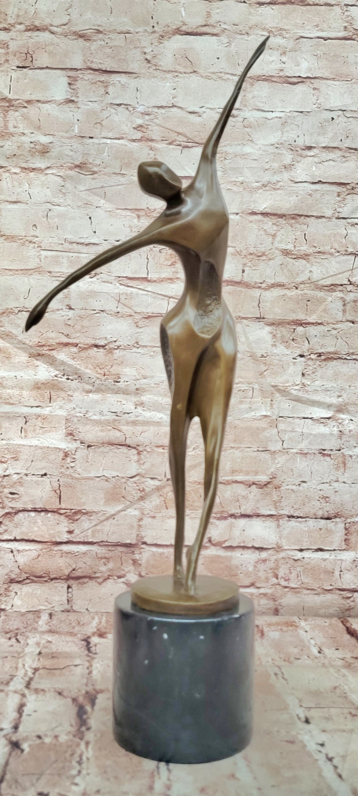 Milo`s Passion of Dance Table Sculpture: Hot Cast Bronze Artwork Lost Wax