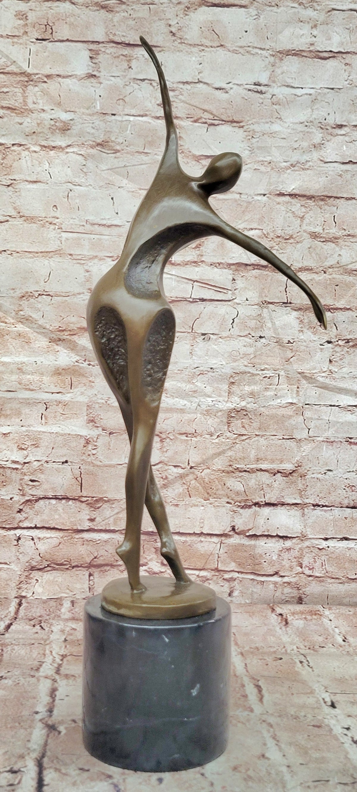 Milo`s Passion of Dance Table Sculpture: Hot Cast Bronze Artwork Lost Wax