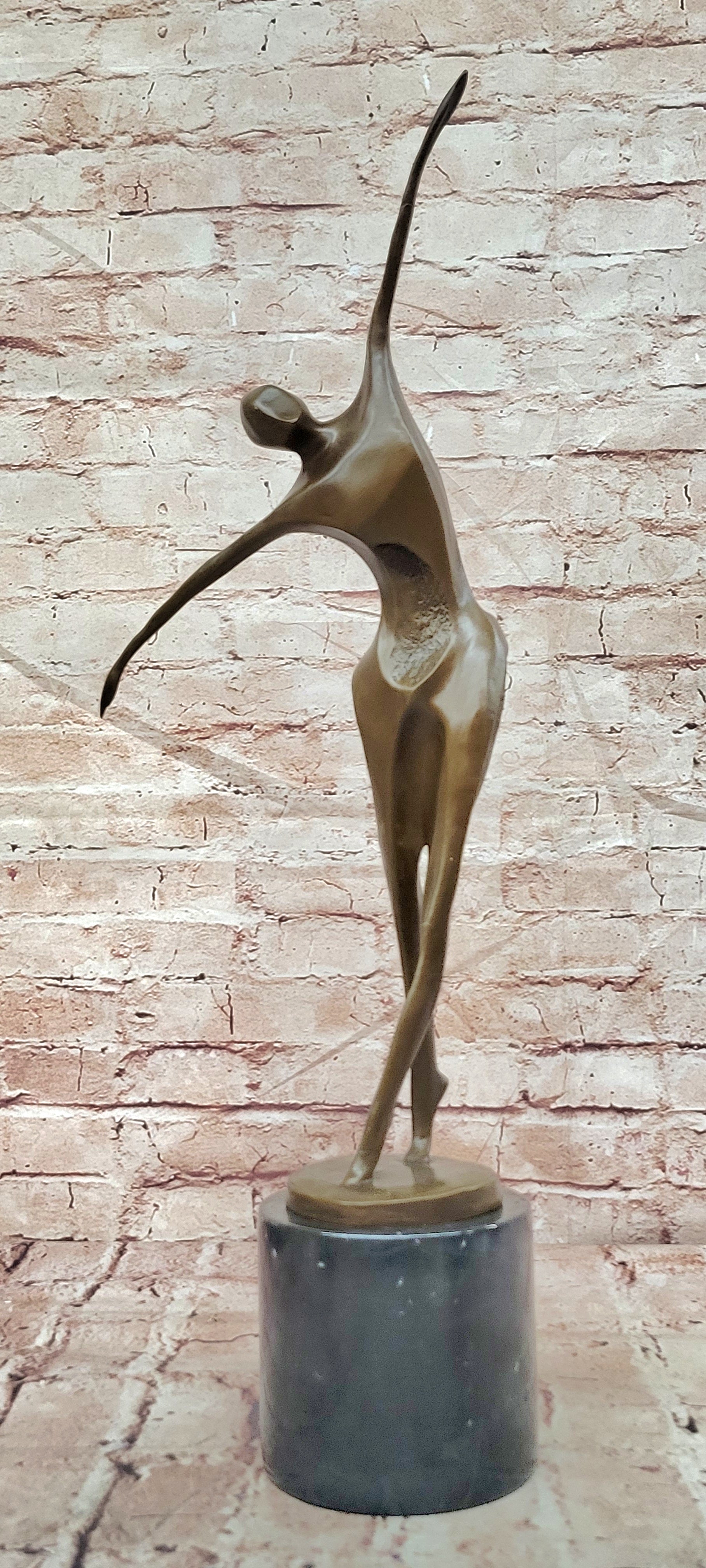 Milo`s Passion of Dance Table Sculpture: Hot Cast Bronze Artwork Lost Wax