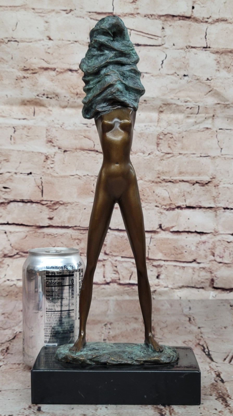 Bronze Sculpture by Italian artist M.Nick Nude Girl Hot Cast Detailed Statue