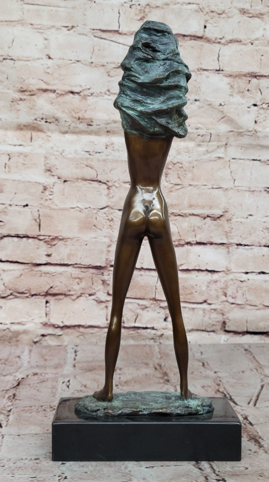 Bronze Sculpture by Italian artist M.Nick Nude Girl Hot Cast Detailed Statue