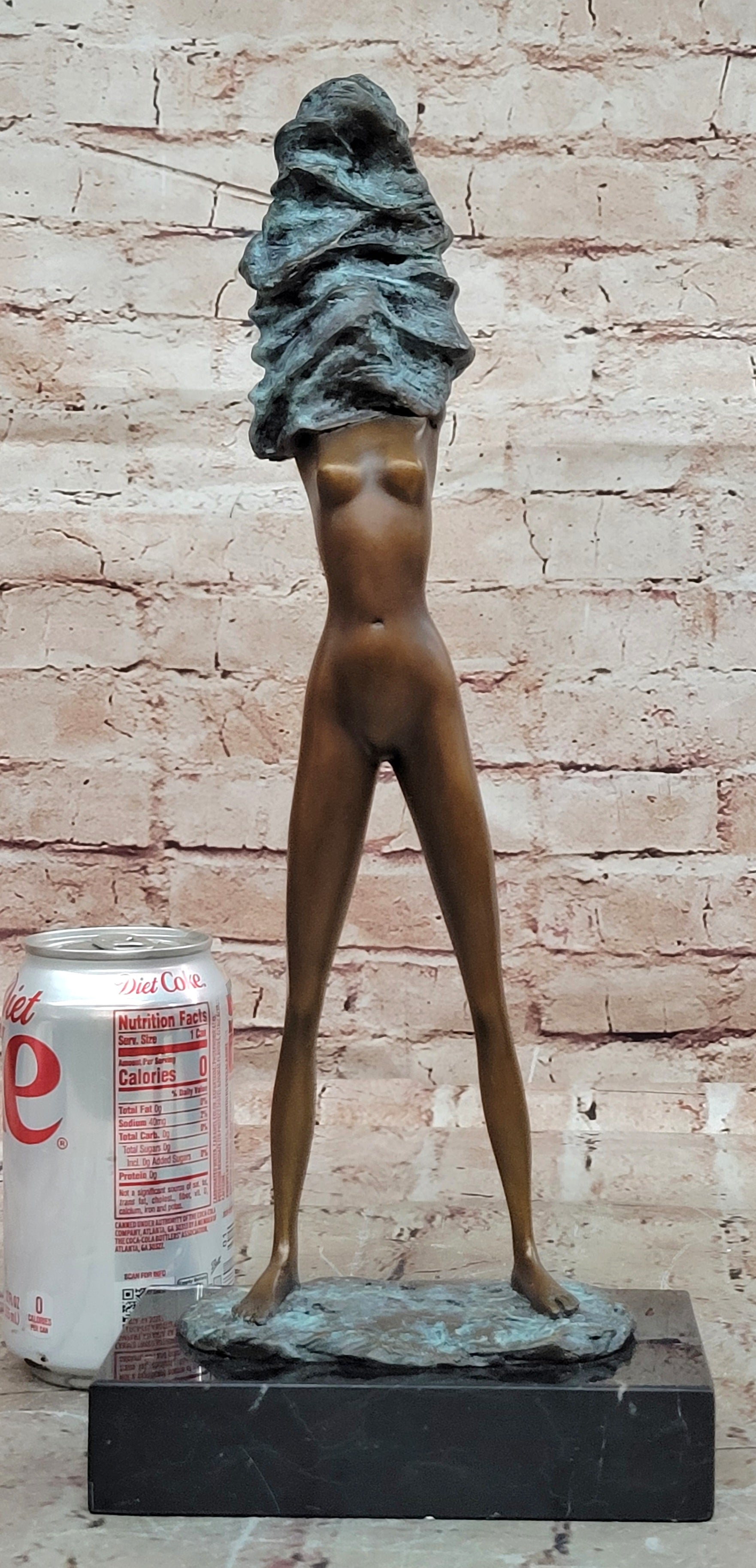 Modern Abstract Bronze Nude Woman Sculpture Elegant Artistic Masterpiece