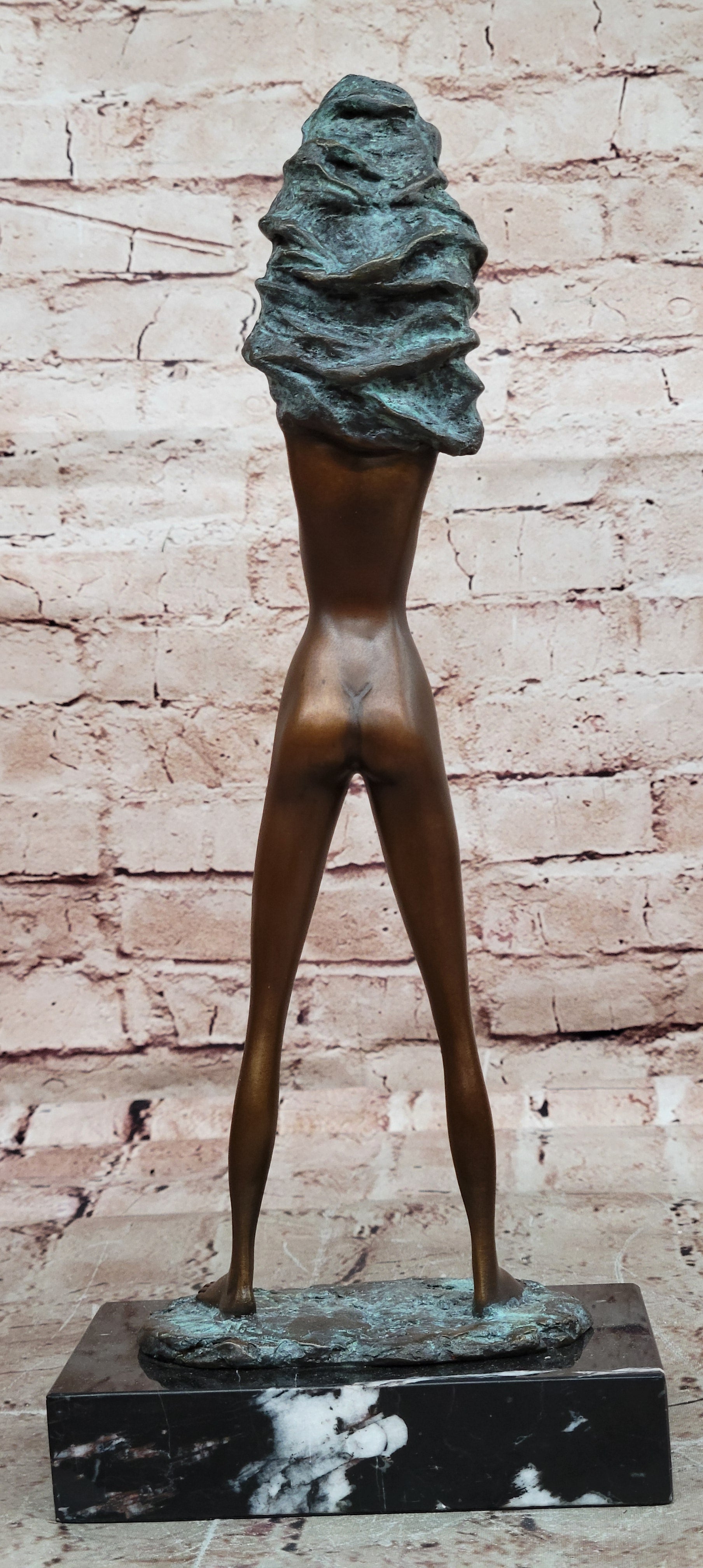 Modern Abstract Bronze Nude Woman Sculpture Elegant Artistic Masterpiece