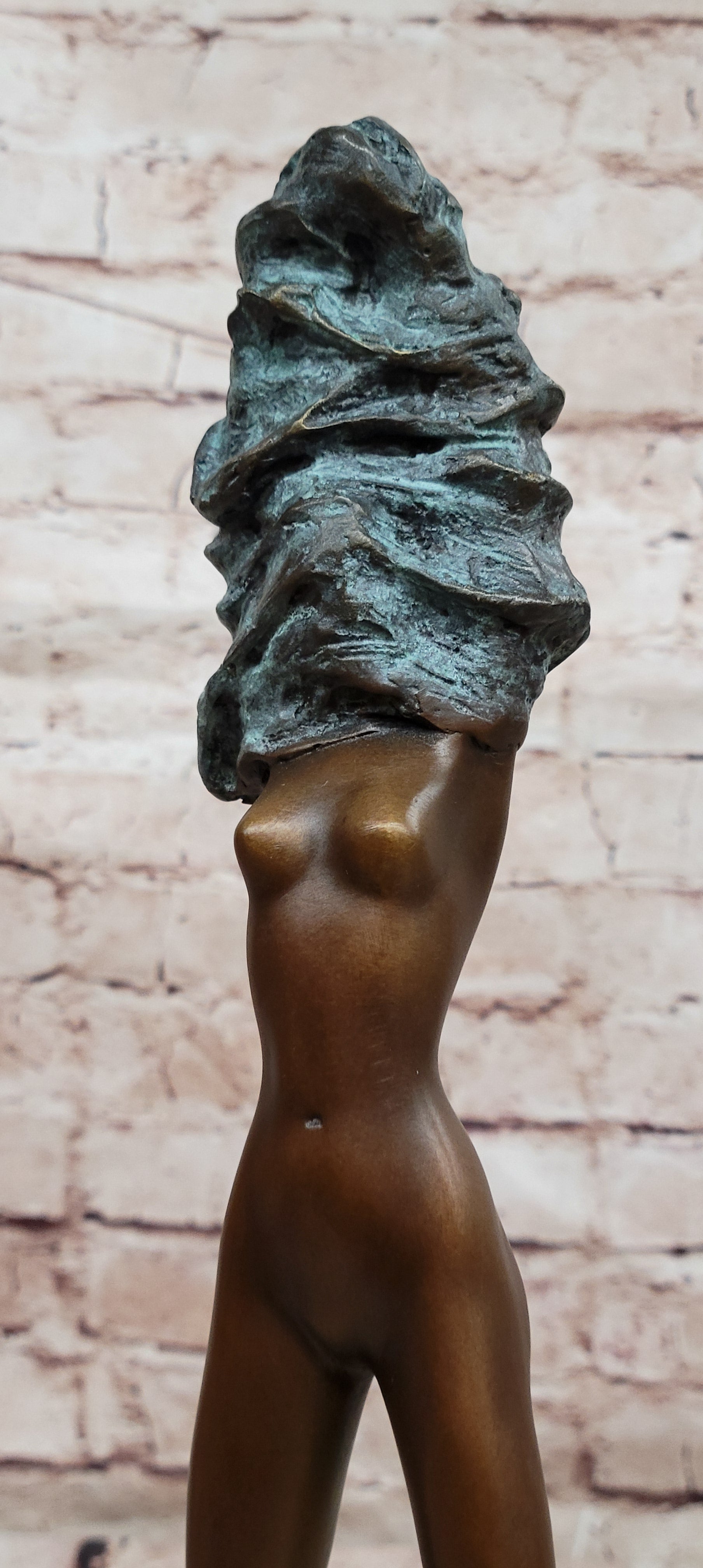 Modern Abstract Bronze Nude Woman Sculpture Elegant Artistic Masterpiece