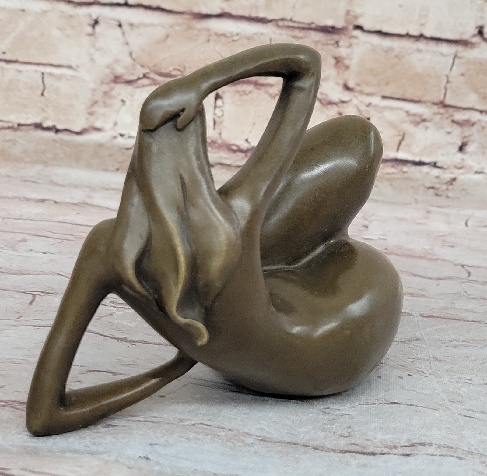 Exquisite Home Office Decor: Handmade Bronze Sculpture by Mario Nick, Classic Nude Woman