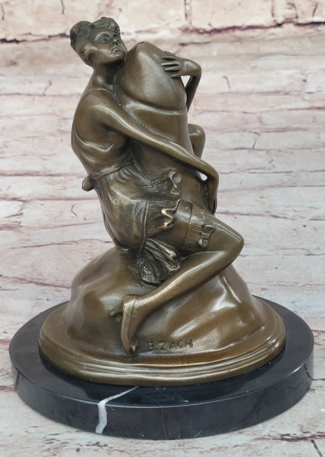 Woman Erotic Fantasy Nude Penis Bronze Sculpture Statue Figurine Figure Hotcast