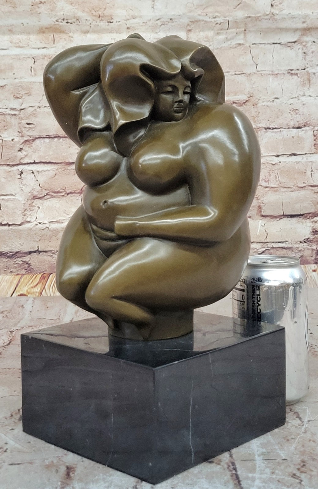 Cubby Nude Woman Bronze Figurine Handcrafted by Milo Figurine