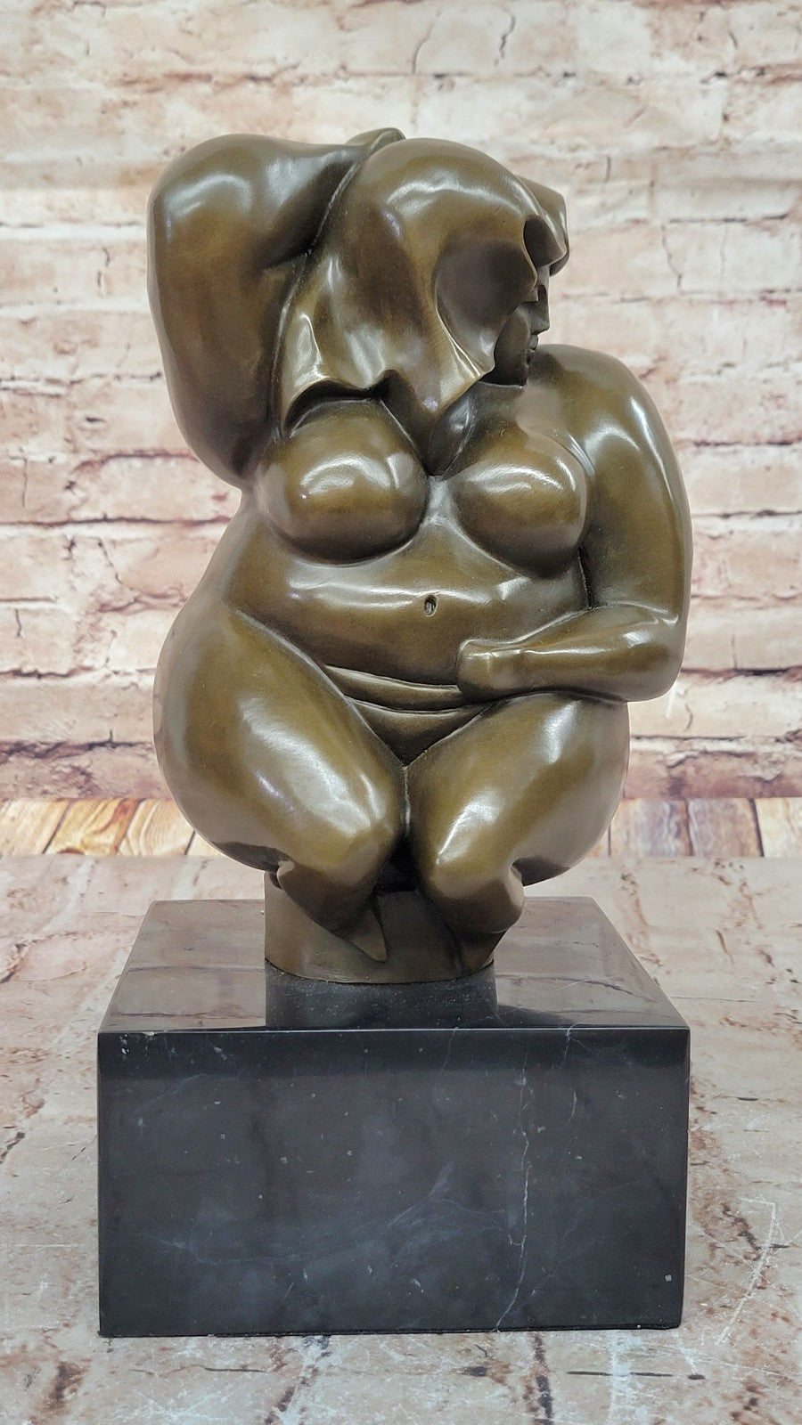 Cubby Nude Woman Bronze Figurine Handcrafted by Milo Figurine